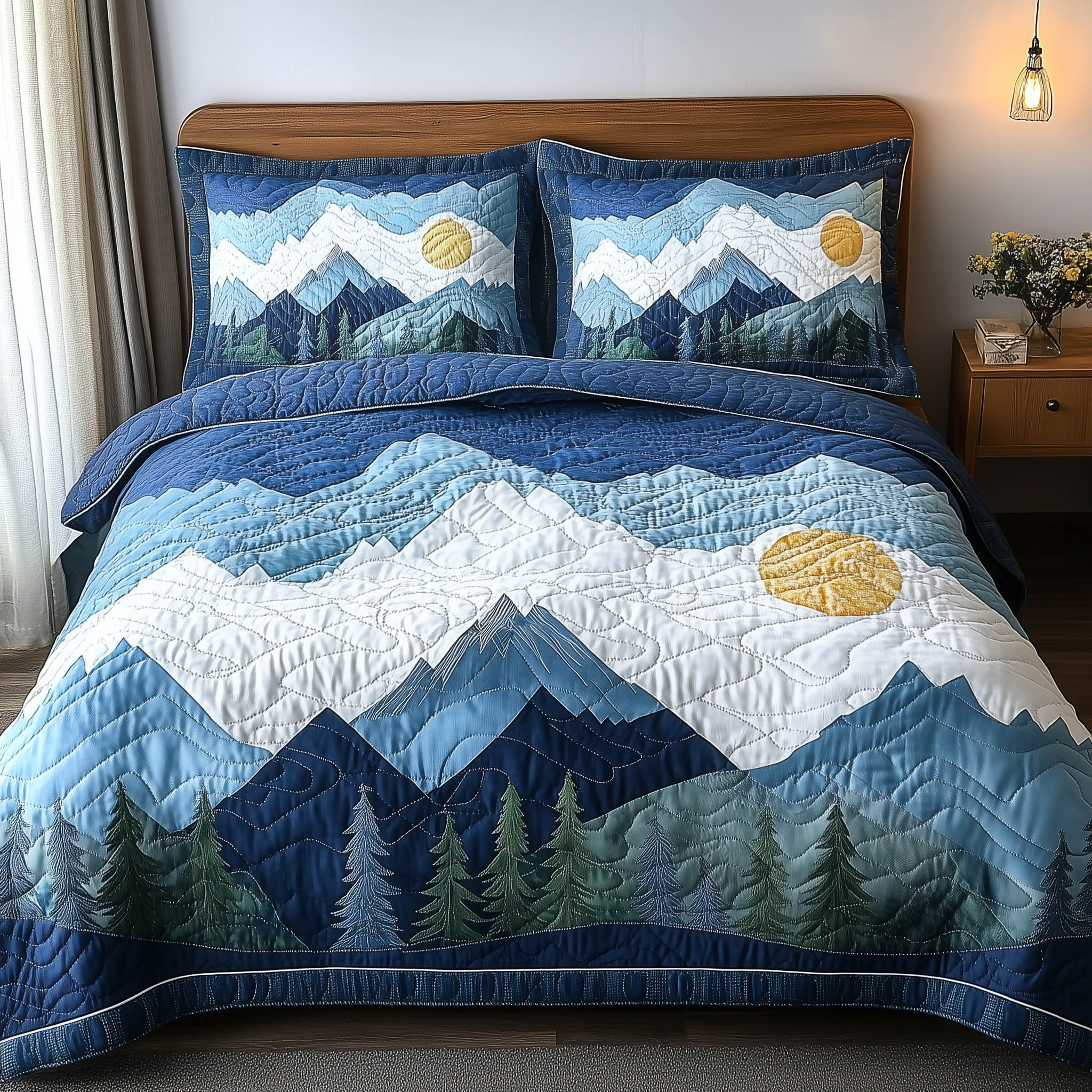 Forest Soul Quilted Bedding Set Forest Soul Wonder Gift For Soul Friends - Tradiviet