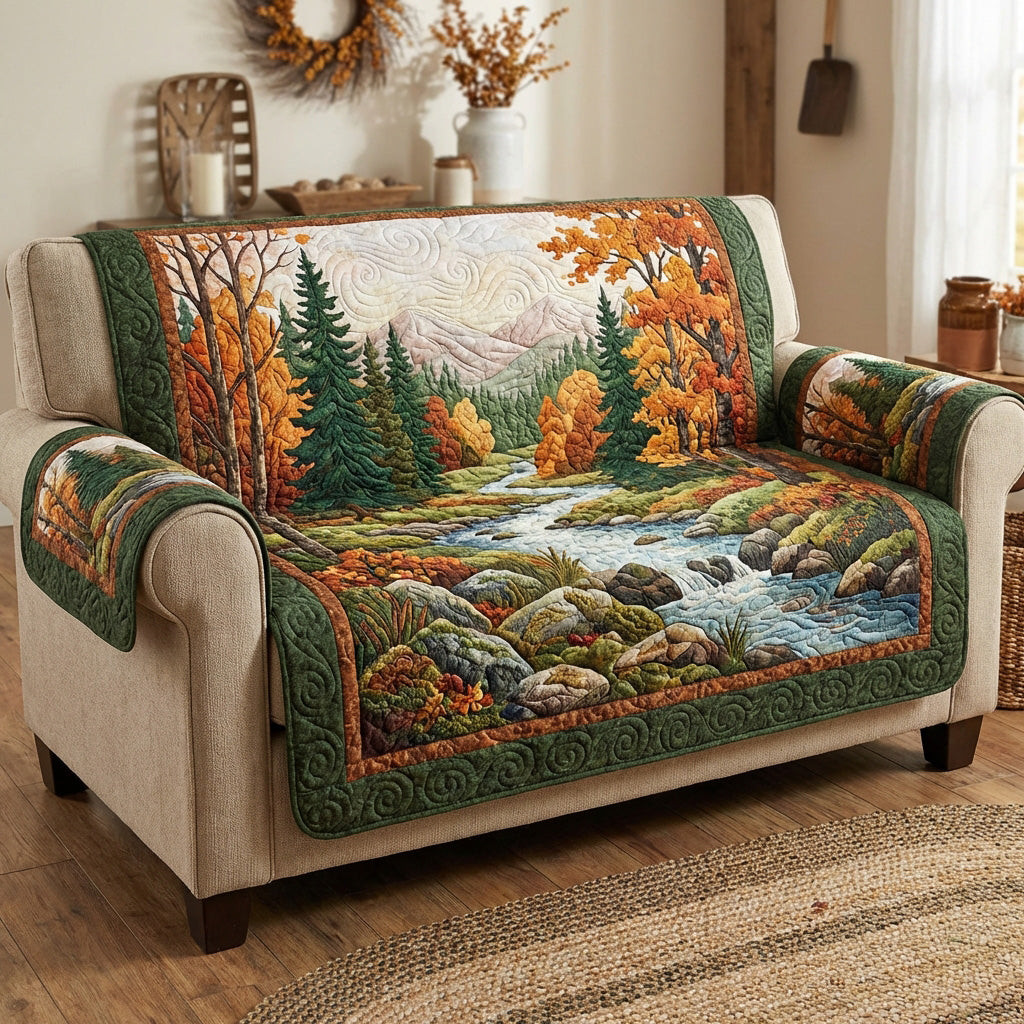 Forest Stream Quilted Sofa Cover The Best Slipcovers Tree Of Life Gifts For Grangarents - Tradiviet