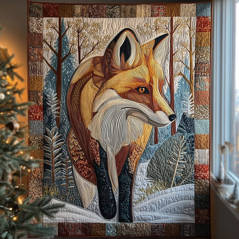 Fox Quilted Blanket Christmas Best Unique Present Ideas For Fox Lovers - Tradiviet