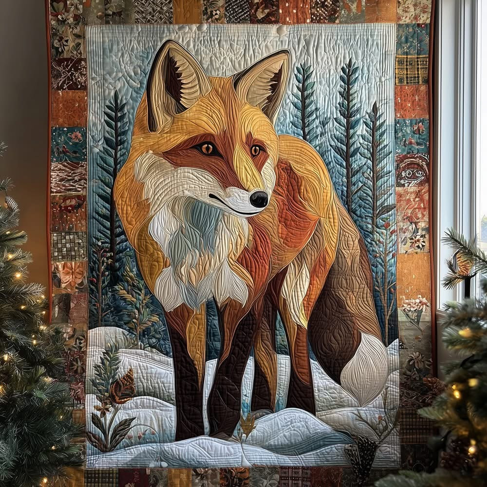 Fox Quilted Blanket Fox Christmas Holiday Gifts Ideas For Your Relatives - Tradiviet