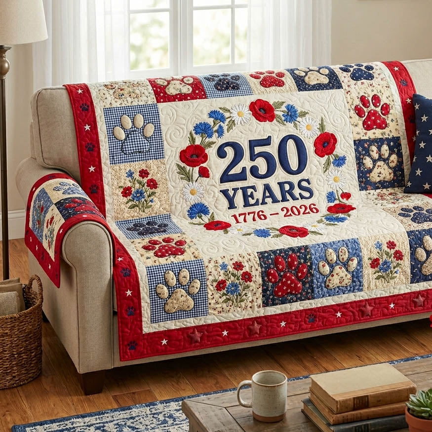 Freedom 250 Quilted Sofa Cover Unique Room Decor Interior Design Gift Ideas - Tradiviet