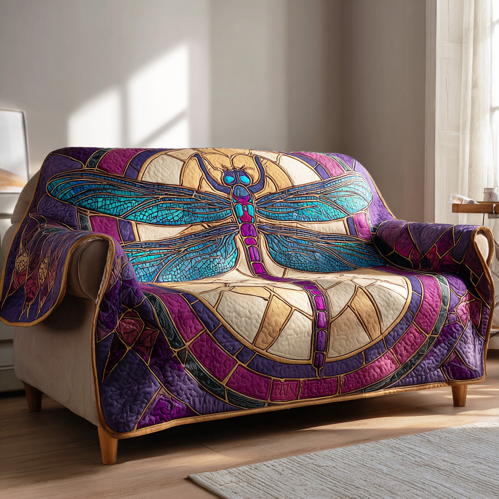 Gentle Garden Wings Quilted Sofa Cover Chic Home Room Decor Gift For Room Lovers - Tradiviet