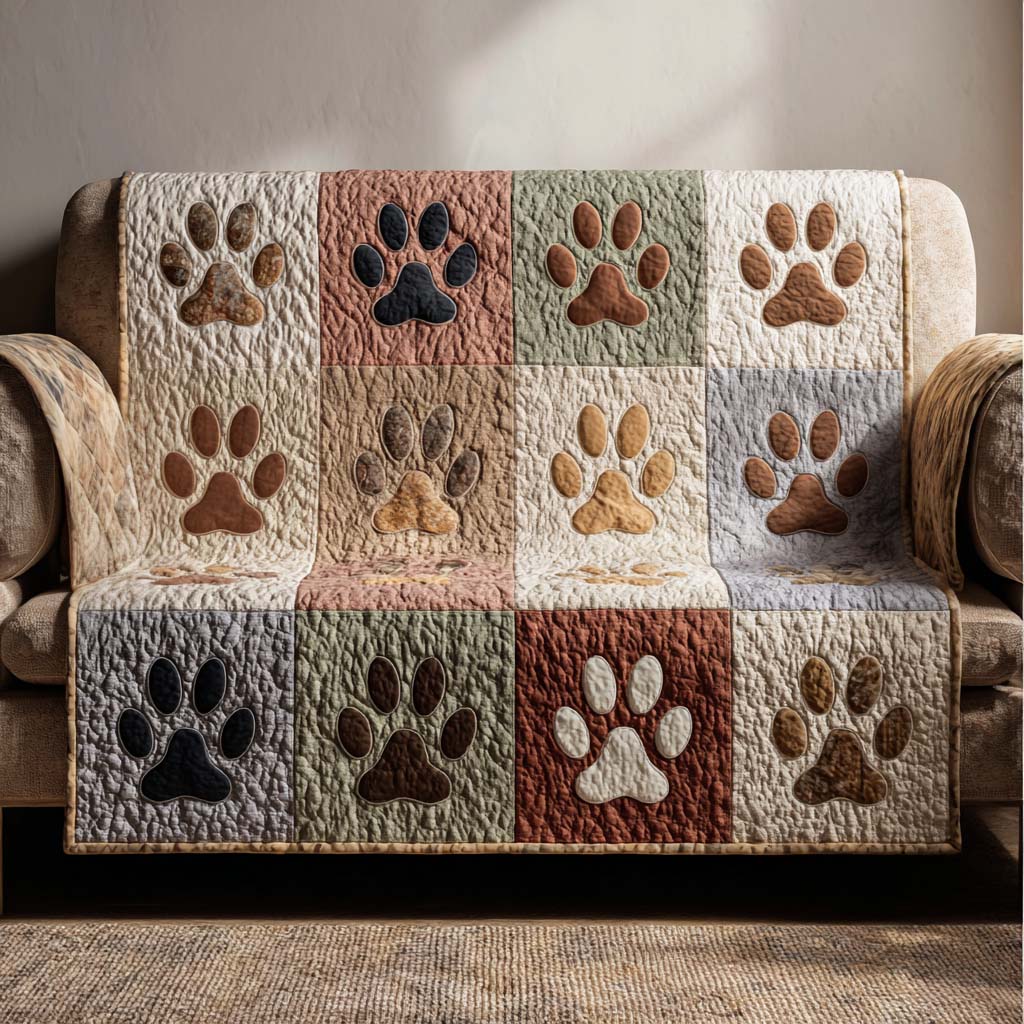 Gentle Tracks Quilted Sofa Cover Seasonal Home Room Decor Home Gifts For Him - Tradiviet