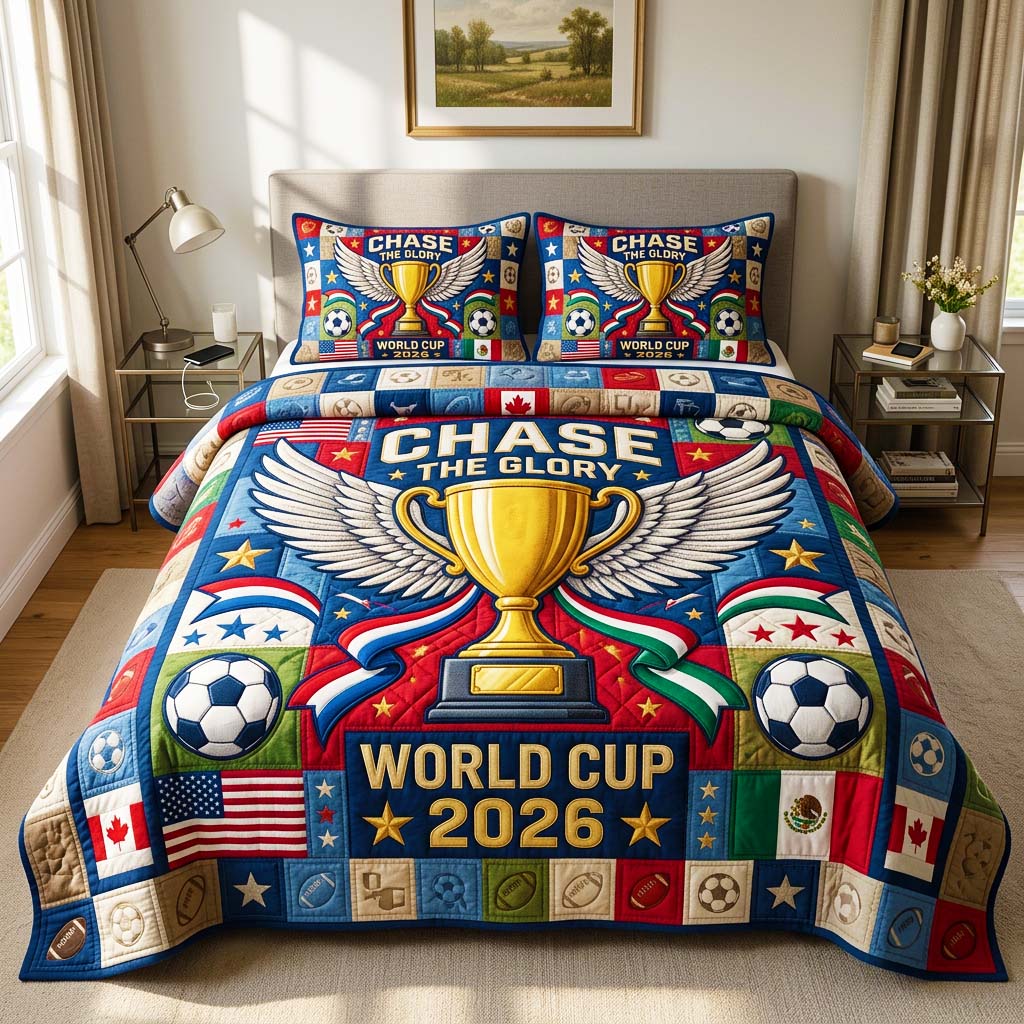 Glory Wings Quilted Bedding Set Glory Wings Serenity Gift For Glory Wings - Tradiviet