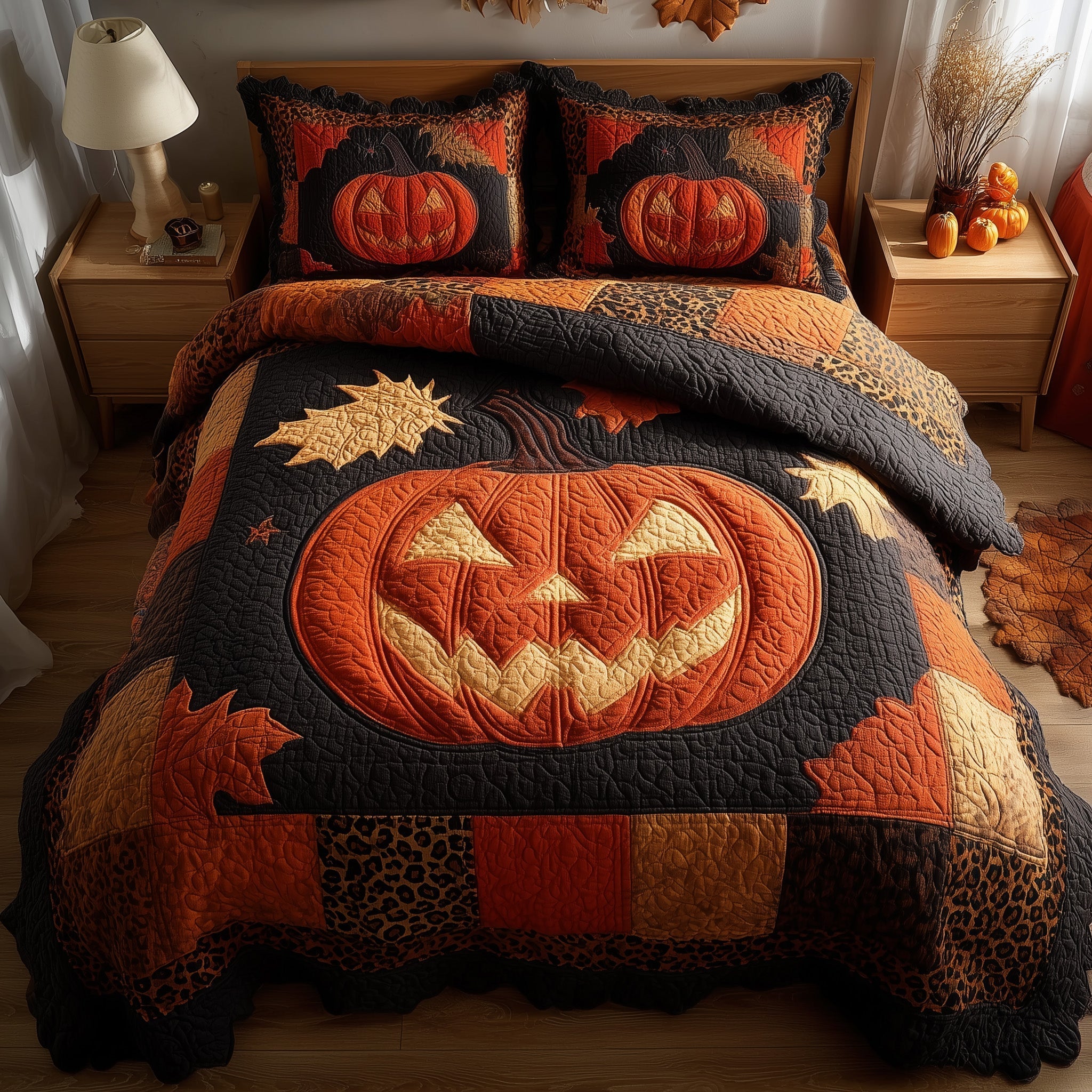 Glowing Eye Quilted Bedding Set Glowing Eye Oasis Gift For Glowing Eye - Tradiviet