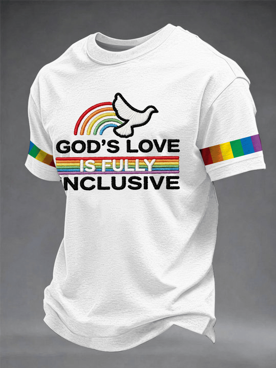 Gods Love Is Fully Inclusive Shirt Christian Rainbow Pride Merch Gift For Believers - Tradiviet