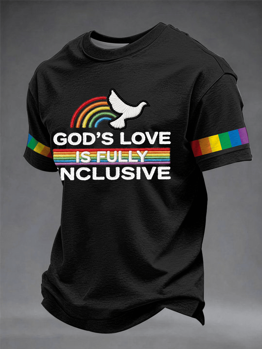 Gods Love Is Fully Inclusive Shirt Christian Rainbow Pride Merch Gift For Believers - Tradiviet - Image 2