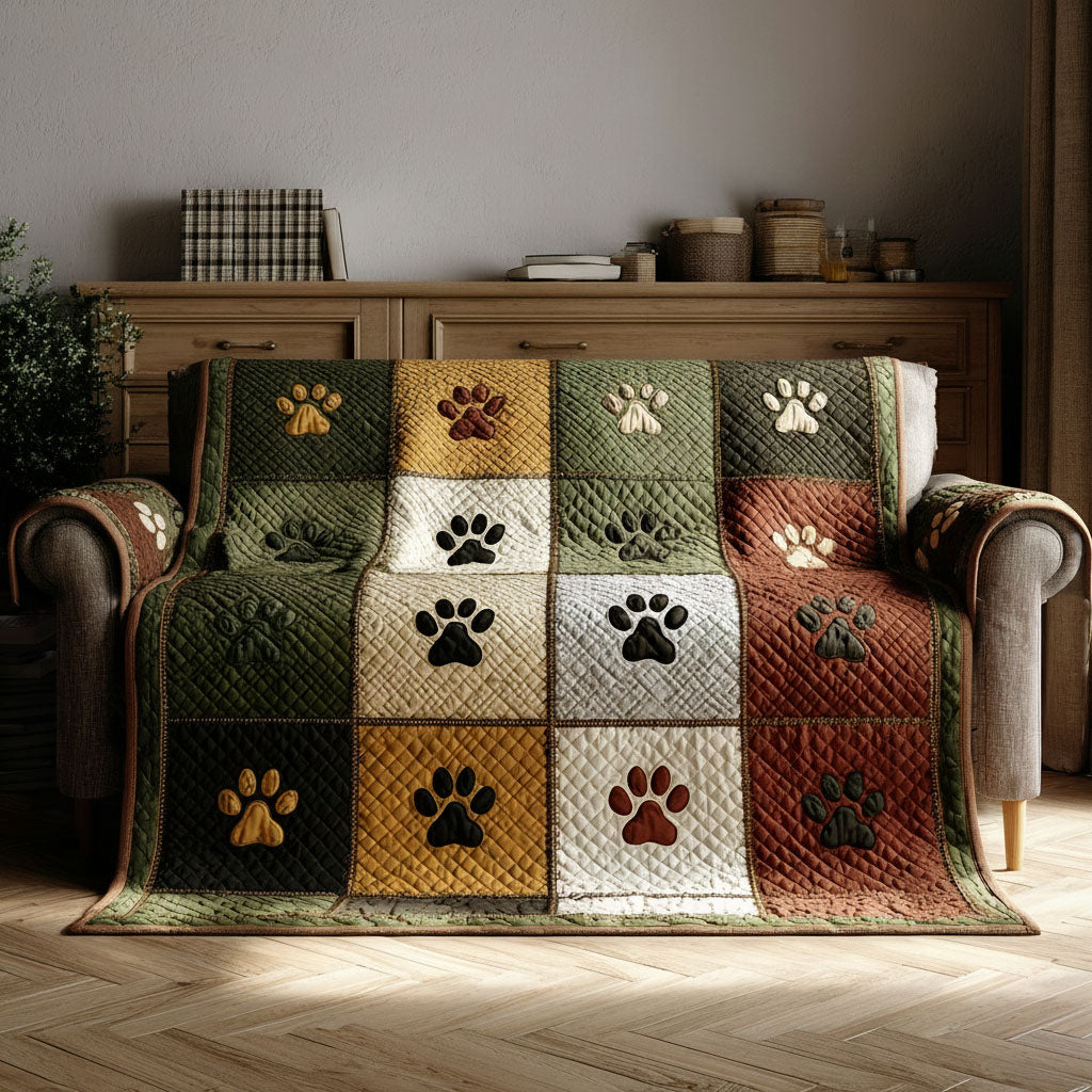 Golden Paw Days Quilted Sofa Cover Sofa Slip Covers Best Presents For Dog - Tradiviet