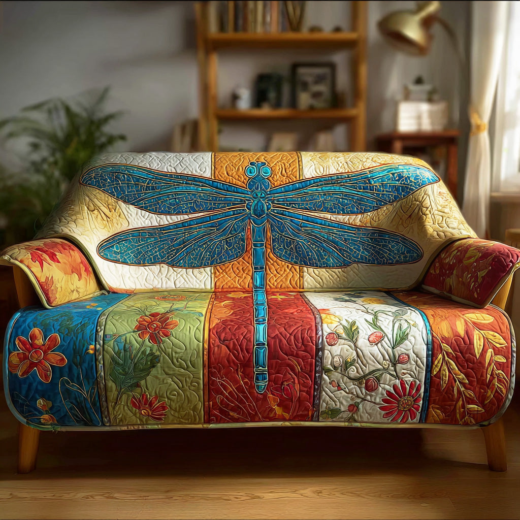 Golden Pond Drift Quilted Sofa Cover Holiday Home Room Decor Gift For House Lover - Tradiviet