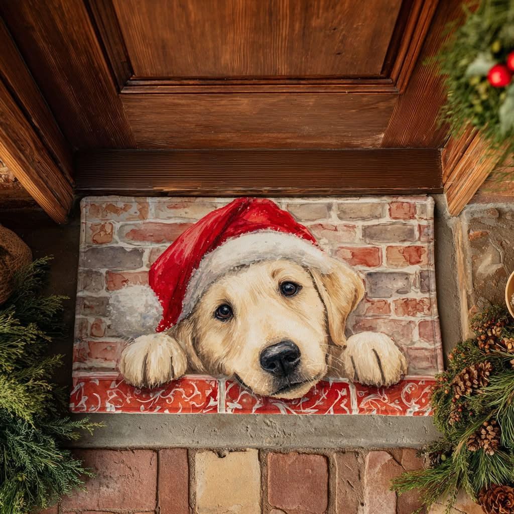 Golden Retriever Doormat Cute Christmas Doormat Xmas Home Decoration Gifts - Tradiviet
