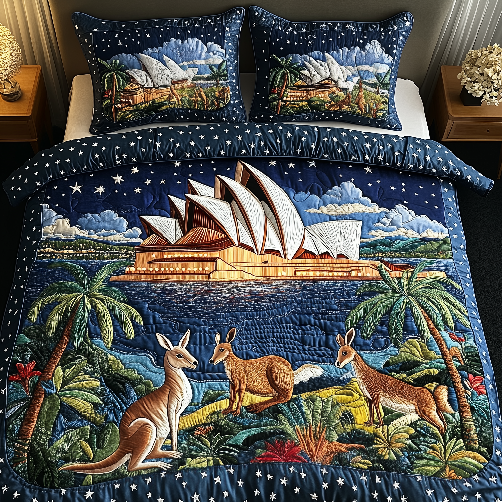 Happy Australia Day Quilted Bedding Set Happy Australia Moodboard Gift For Happy Australia - Tradiviet