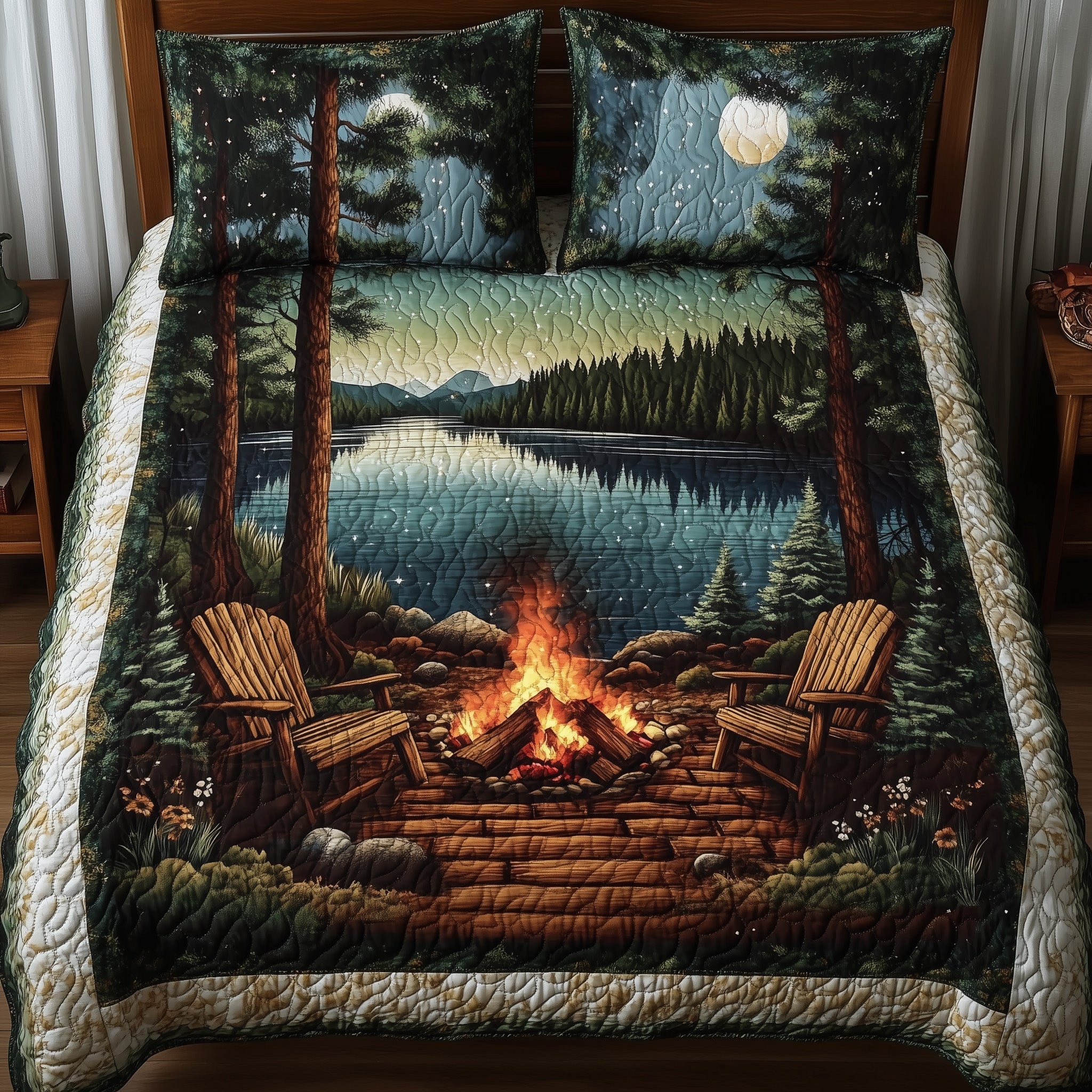Harmony Retreat Quilted Bedding Set Harmony Retreat Nautical Gift For Harmony Retreat - Tradiviet