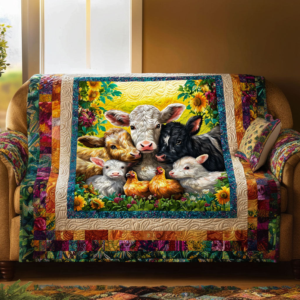 Heartland Home Quilted Sofa Cover Couch Seat Covers Farmers Market Gift Basket - Tradiviet