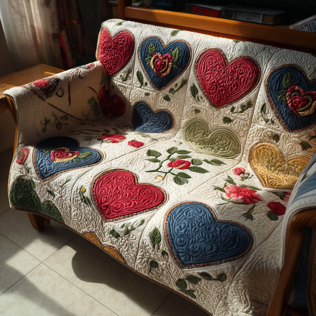Heartstring Cottage Quilted Sofa Cover Sofa Covers For Sale Valentine Day Ideas For Her - Tradiviet