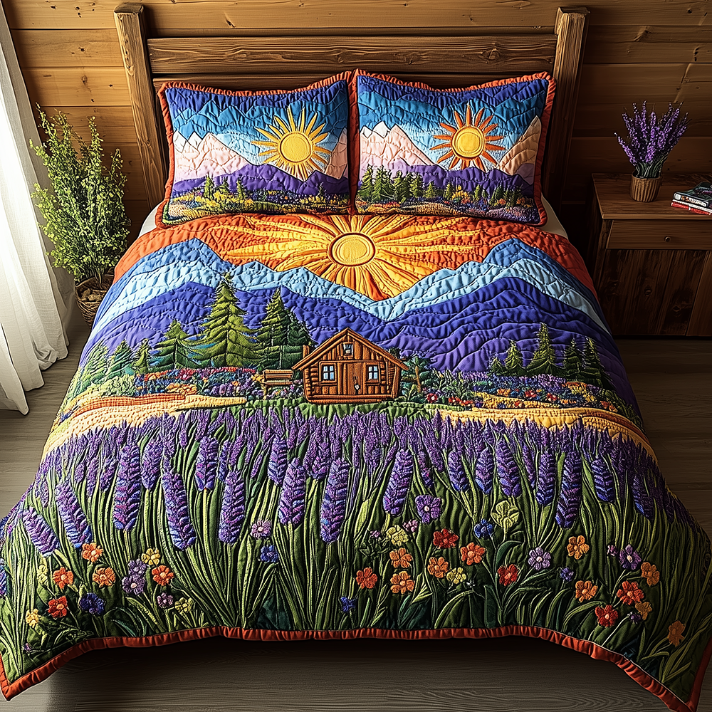 Heaven Sunlit Quilted Bedding Set Heaven Sunlit Aesthetic Gift For Sunlit Lovers - Tradiviet