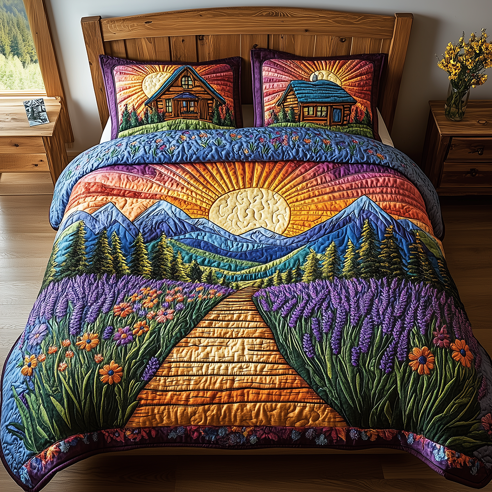 Heaven Sunlit Quilted Bedding Set Heaven Sunlit Appeal Gift For Sunlit - Tradiviet
