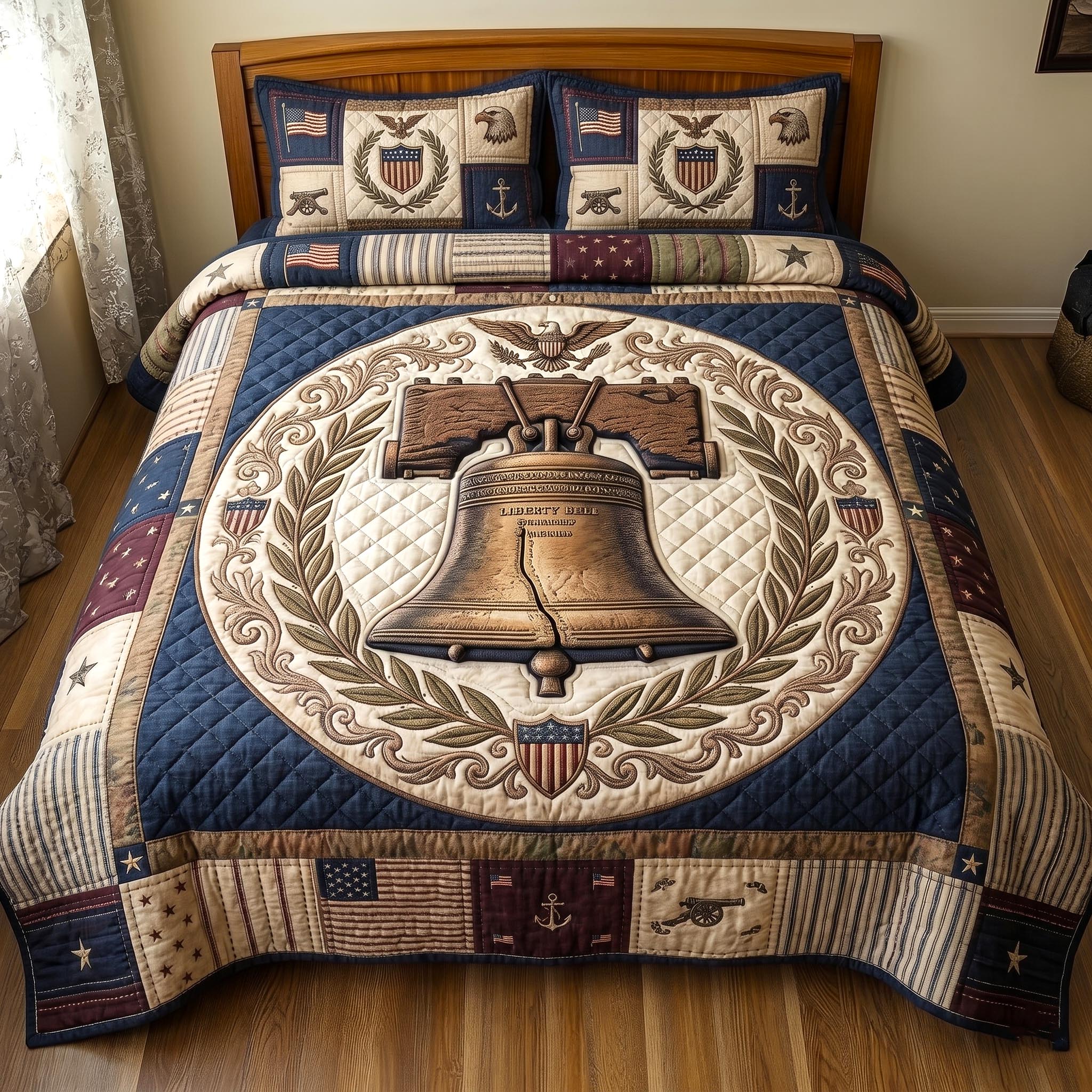 Heritage Patch Quilted Bedding Set Heritage Patch Aura Gift For Heritage Crafters - Tradiviet