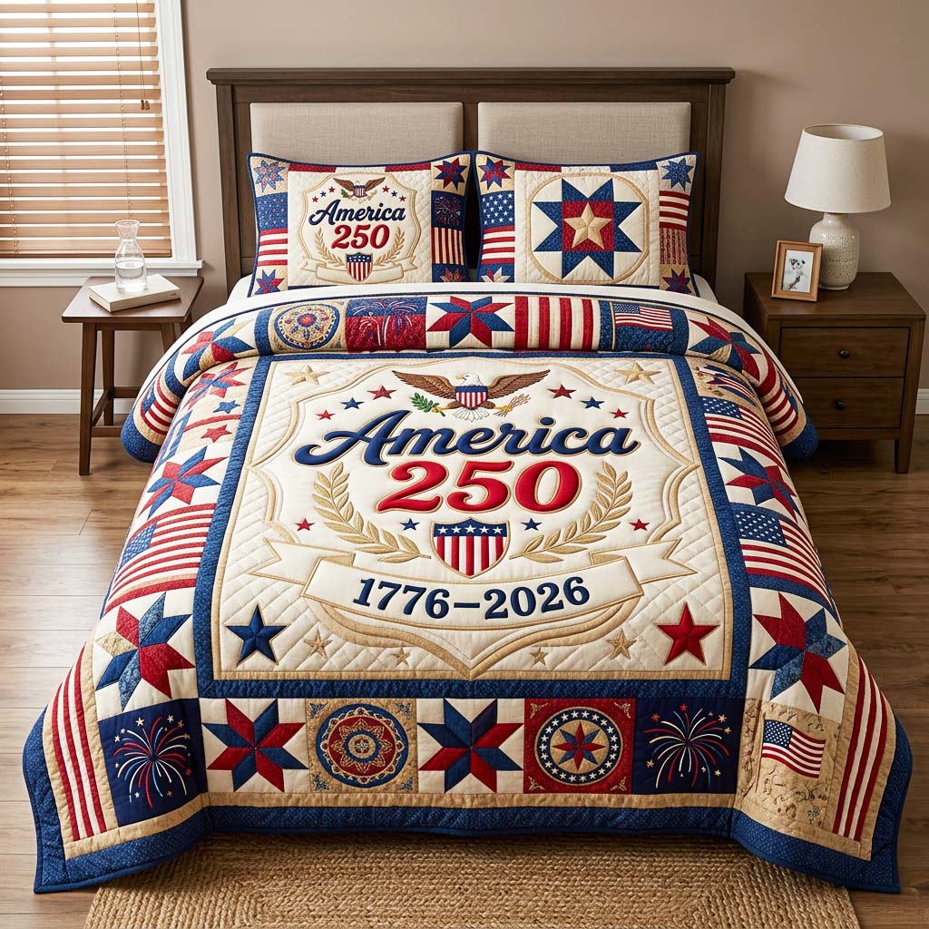 Heritage Patch Quilted Bedding Set Heritage Patch Expression Gift For Heritage Makers - Tradiviet