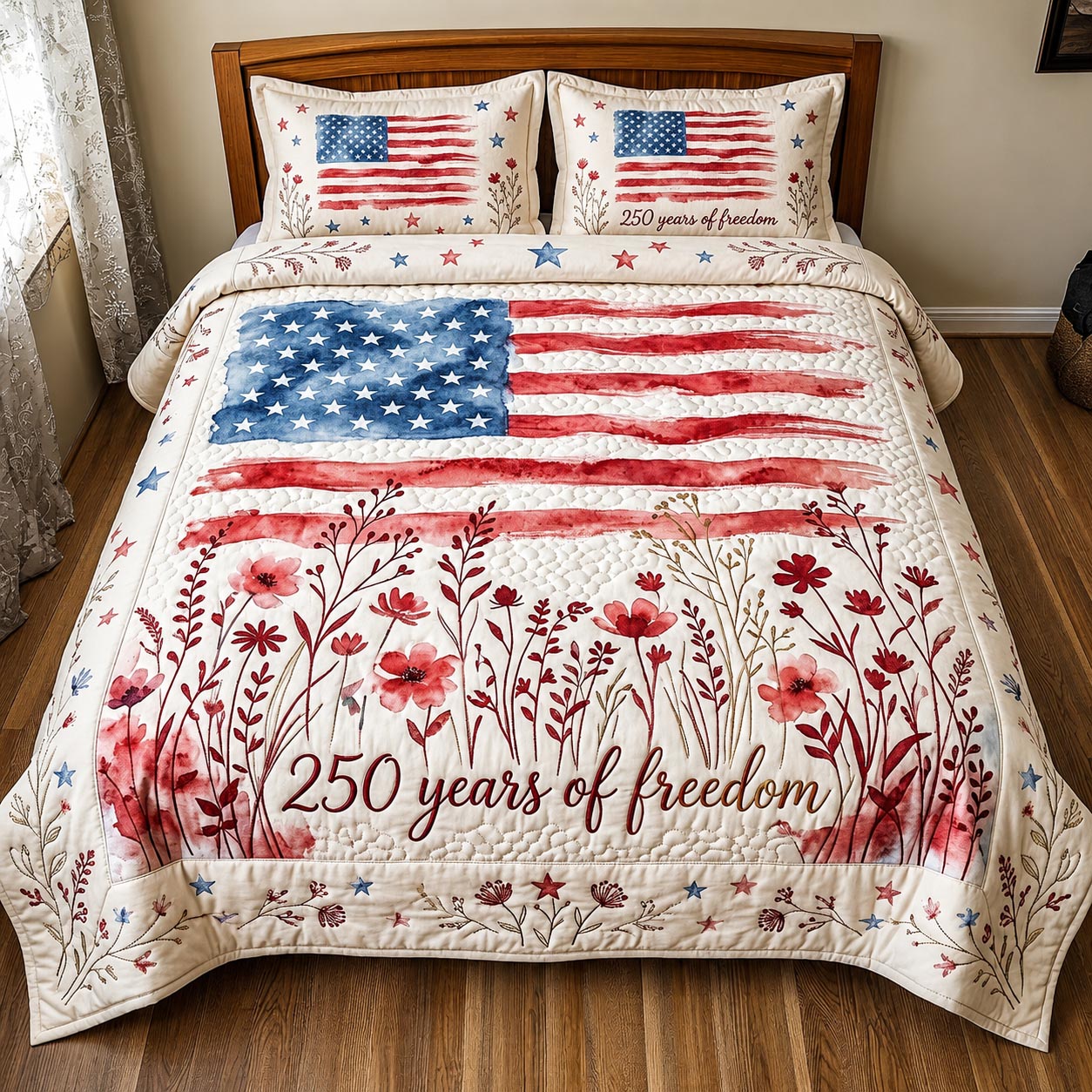 Heritage Patch Quilted Bedding Set Heritage Patch Nook Gift For Patch Auntie - Tradiviet