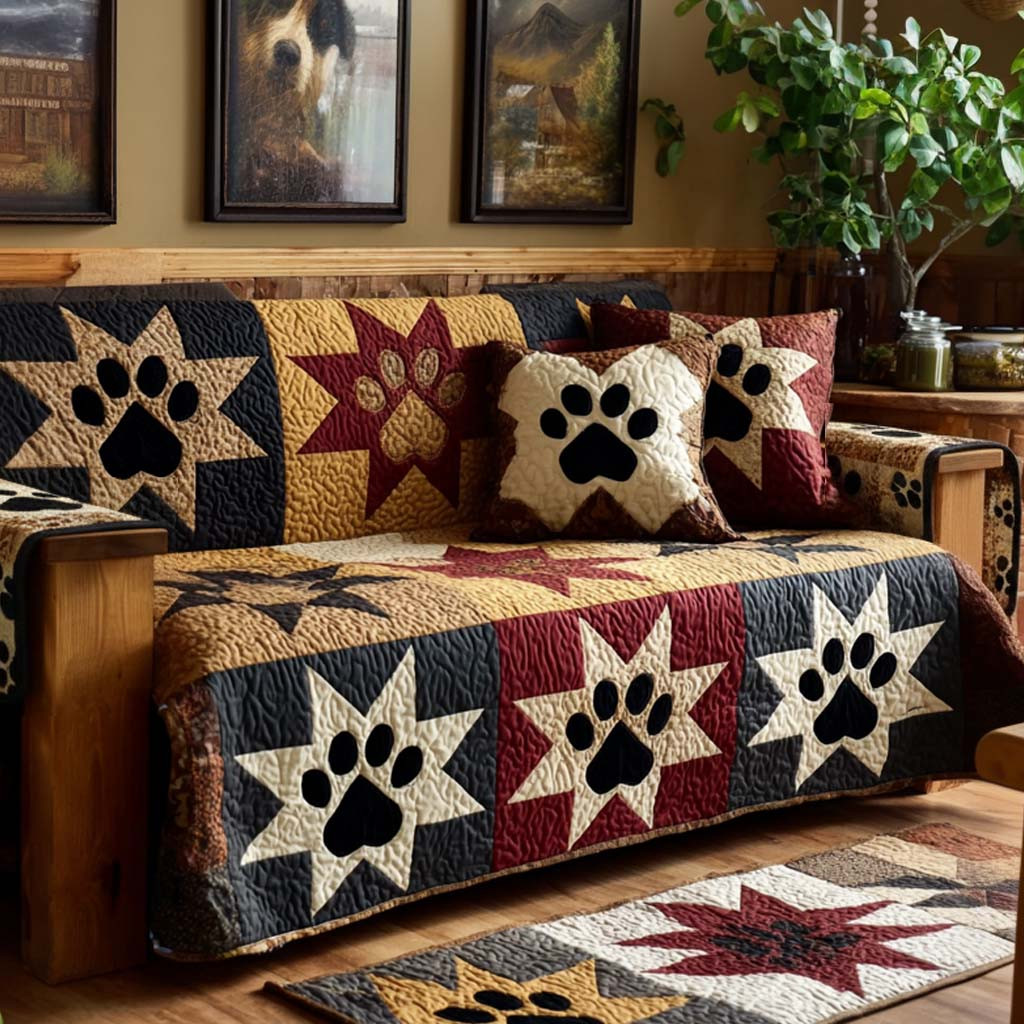Homey Paw Quilted Sofa Cover The Best Couch Covers Good Gifts Dog Lovers - Tradiviet