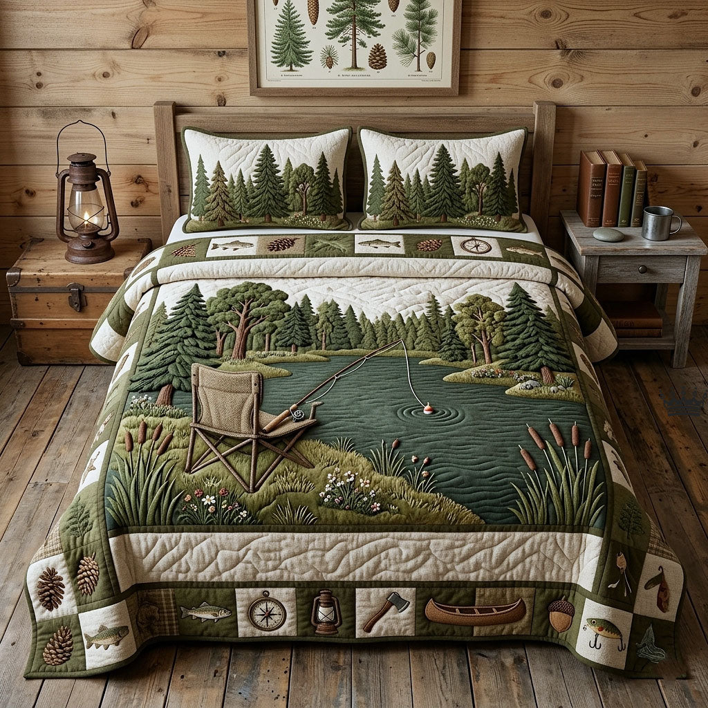 Hook Life Quilted Bedding Set Hook Life Palette Gift For Hook Fans - Tradiviet