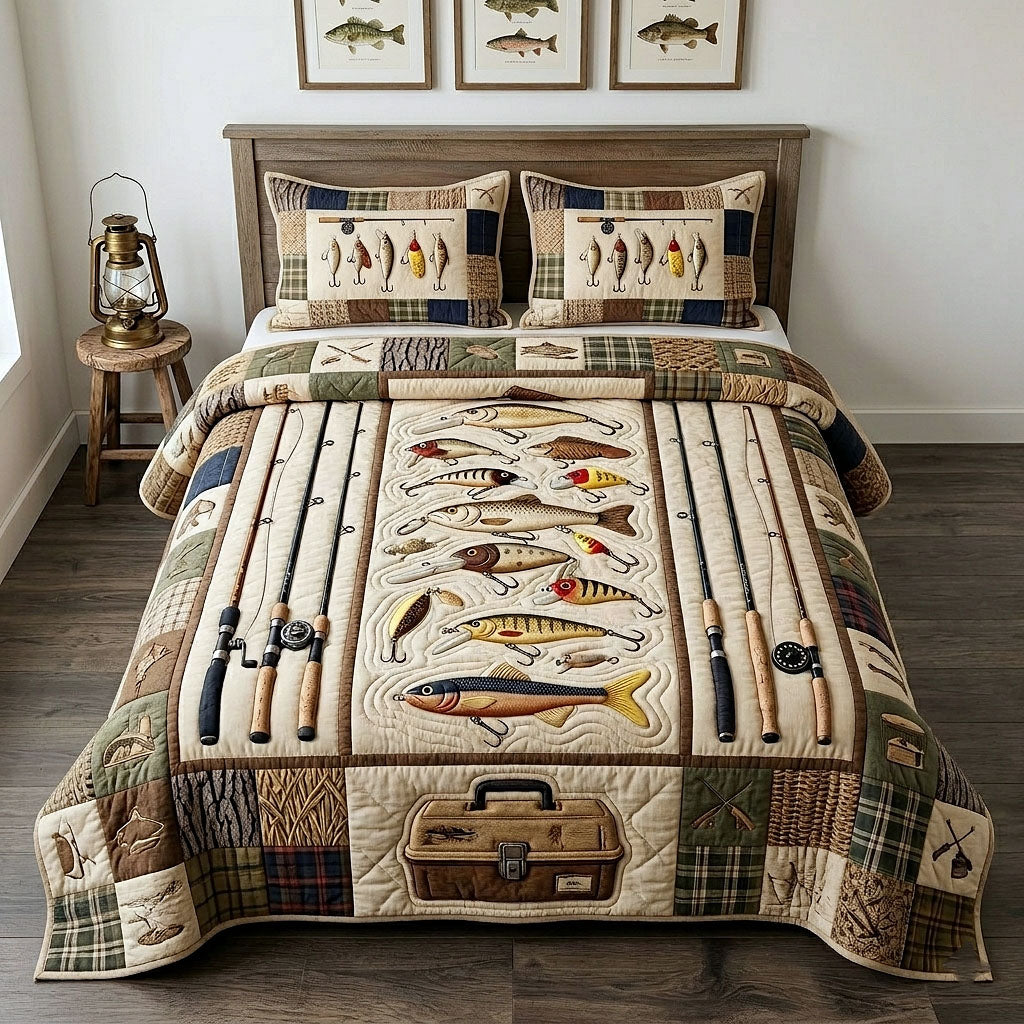 Hook Life Quilted Bedding Set Hook Life Statement Gift For Hook Friends - Tradiviet