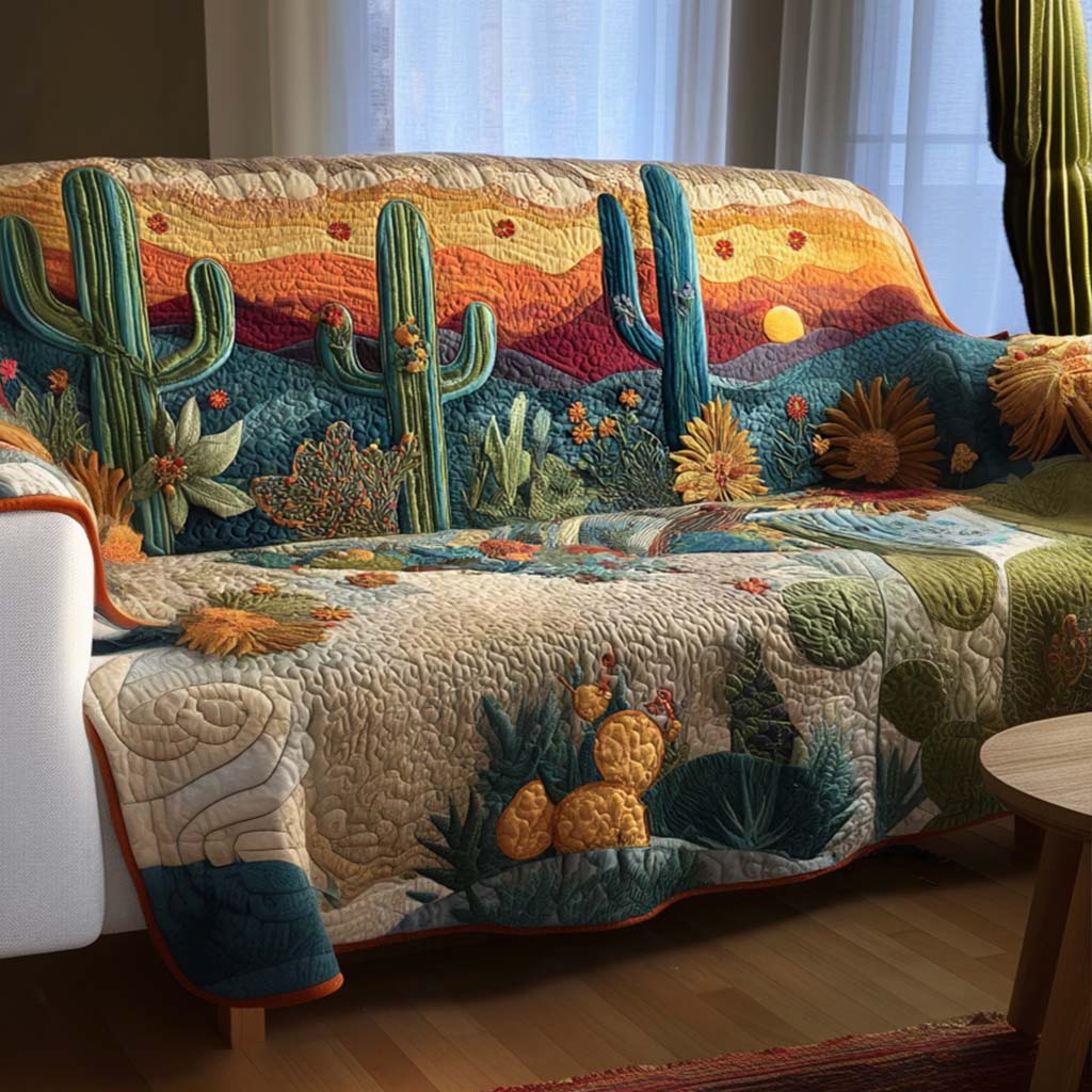 Hot Sands Quilted Sofa Cover Room Room Decor Ideas Unique Room Decor Gifts - Tradiviet