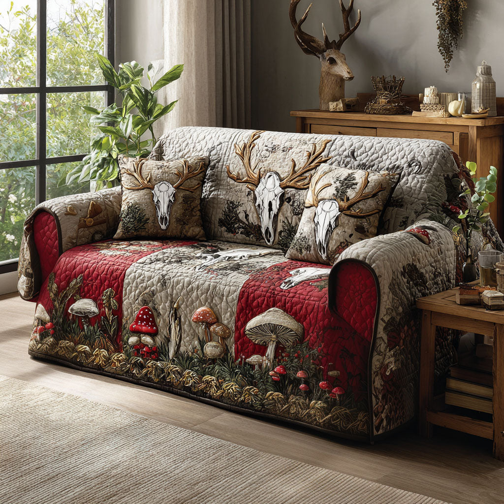 Hunter Ridge Quilted Sofa Cover Seasonal Home Room Decor Cute Room Decor Finds - Tradiviet