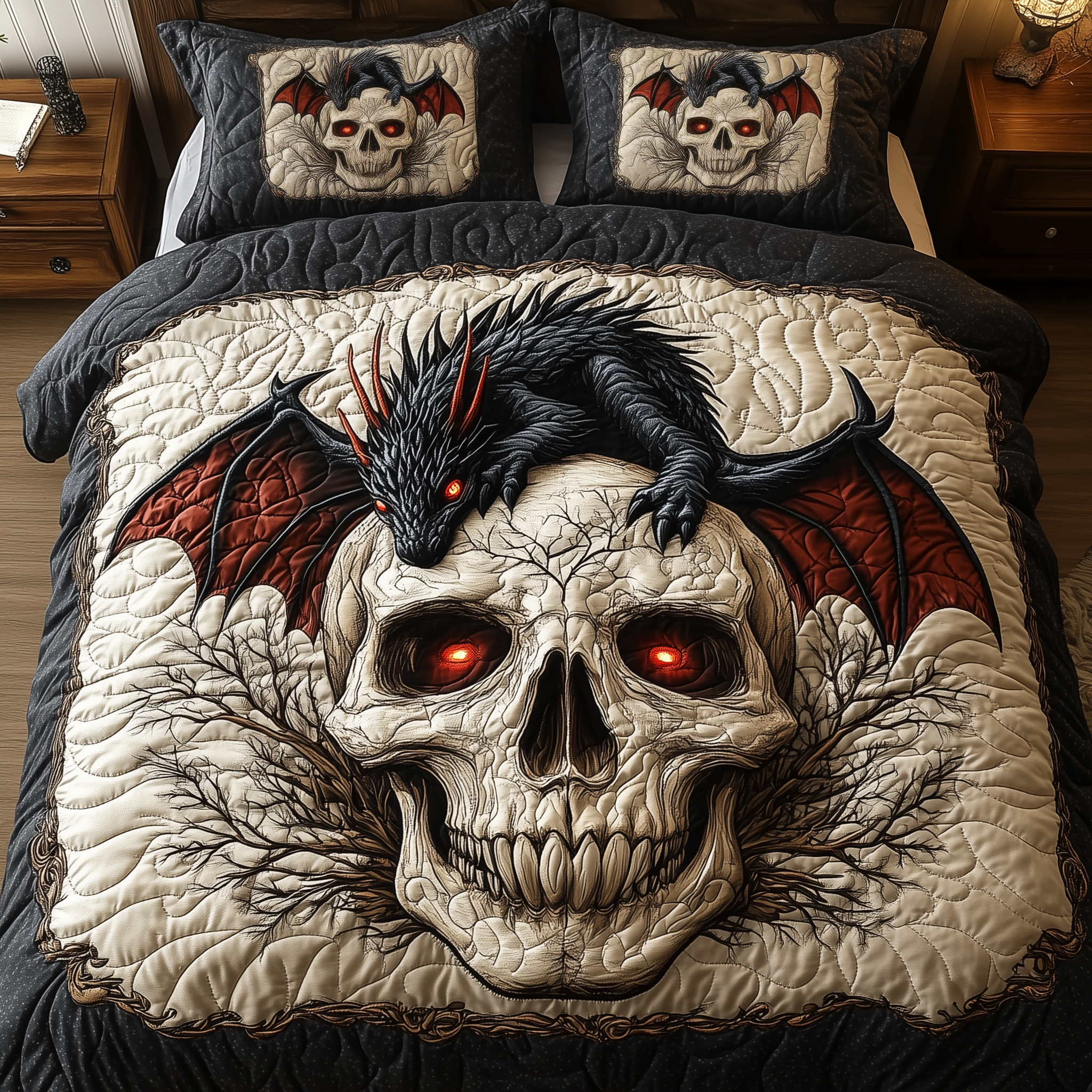 Infernal Majesty Quilted Bedding Set Infernal Majesty Keepsakes Gift For Infernal Majesty - Tradiviet