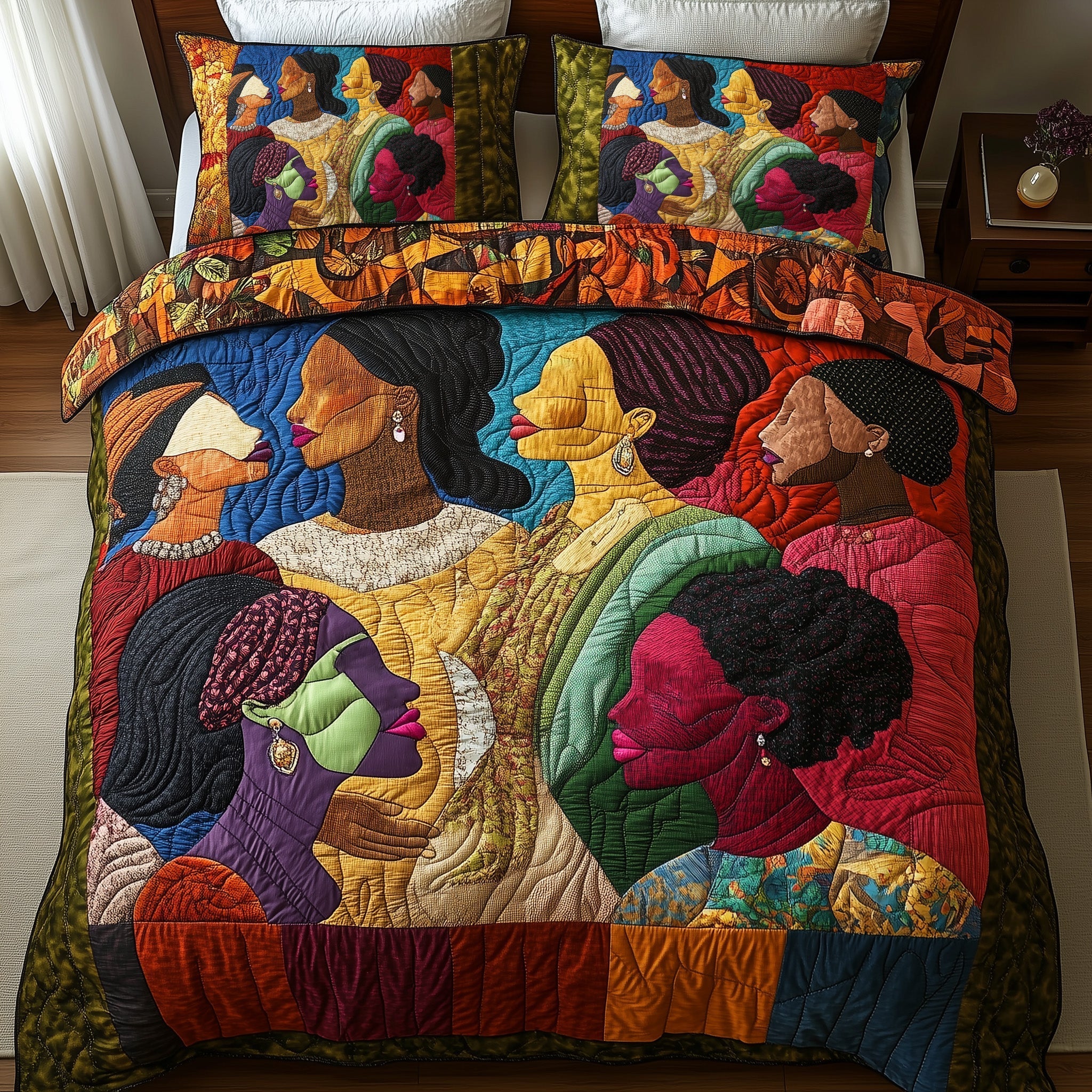 Juneteenth Quilted Bedding Set Juneteenth Home Canvas Gift For Juneteenth Fans - Tradiviet