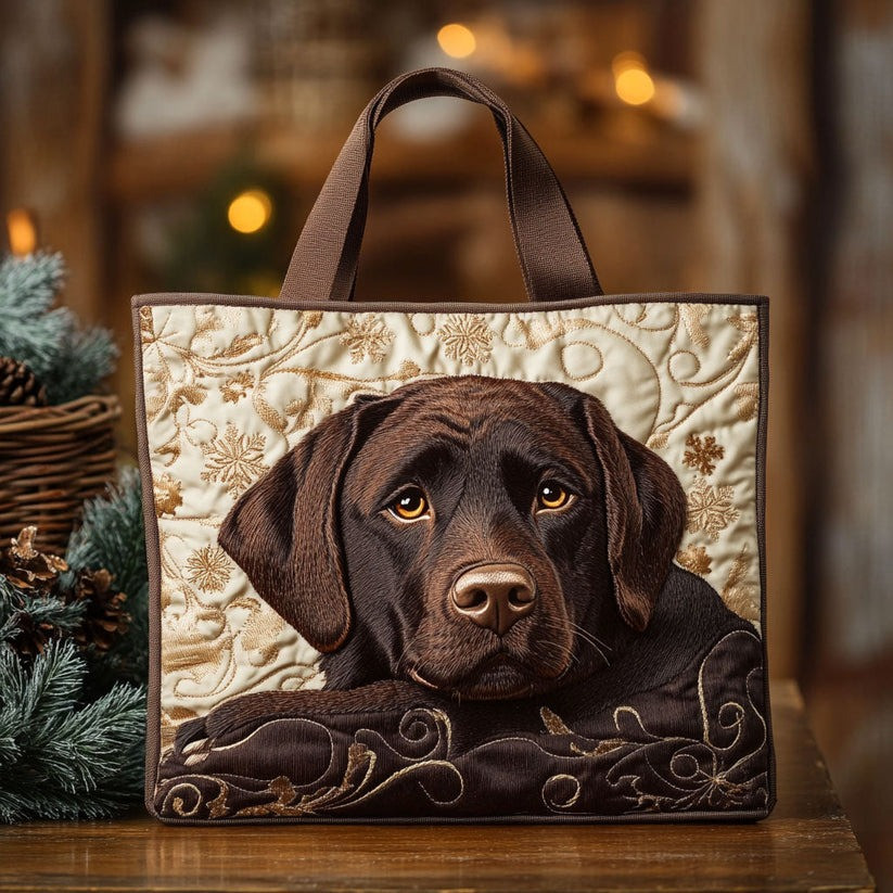 Labrador Charm Quilted Tote Bag Christmas Gifts For Labrador Lovers - Tradiviet