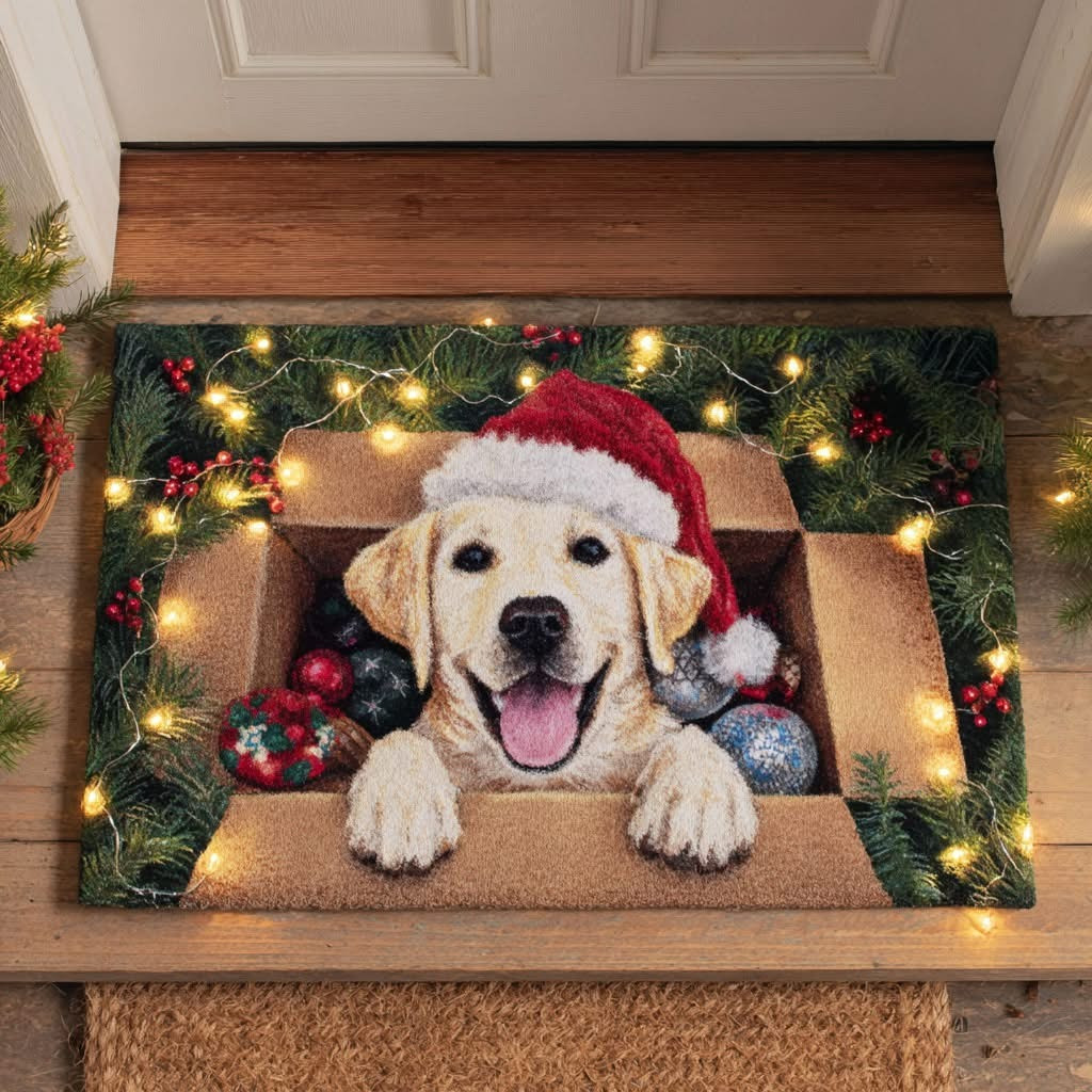 Labrador Retriever Puppy Doormat Cute Animal Doormat Christmas Home Decor Gifts - Tradiviet