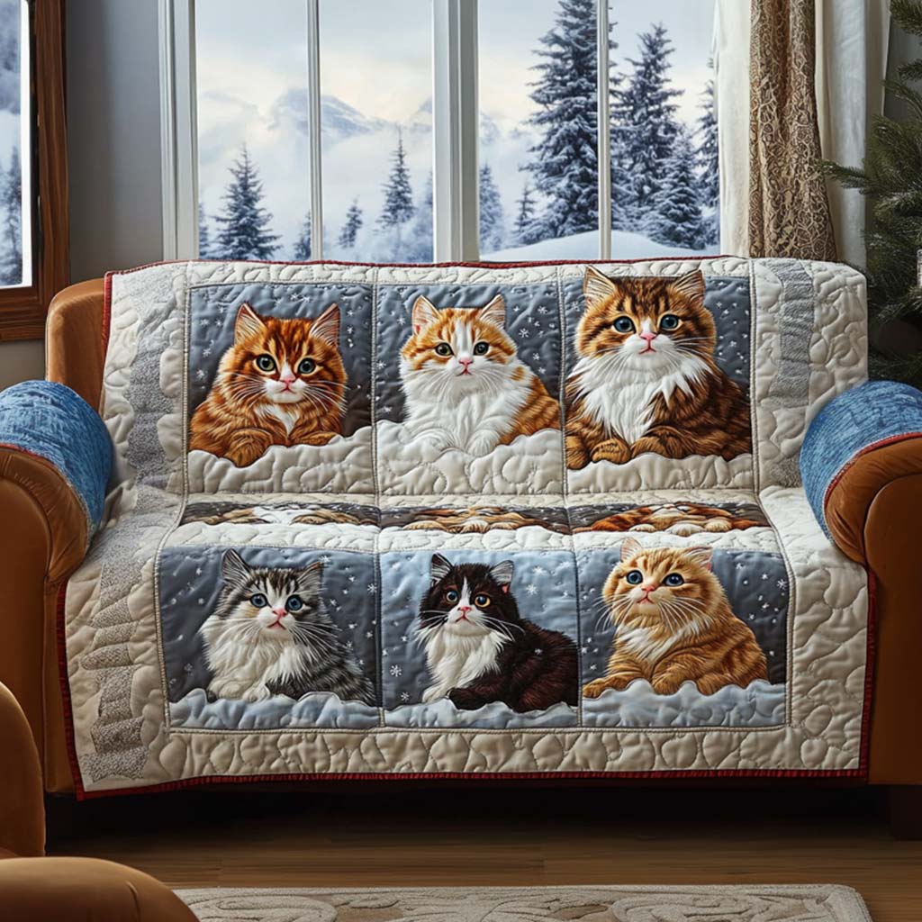 Lazy Days Quilted Sofa Cover Holiday Home Room Decor Home Gift For Her - Tradiviet