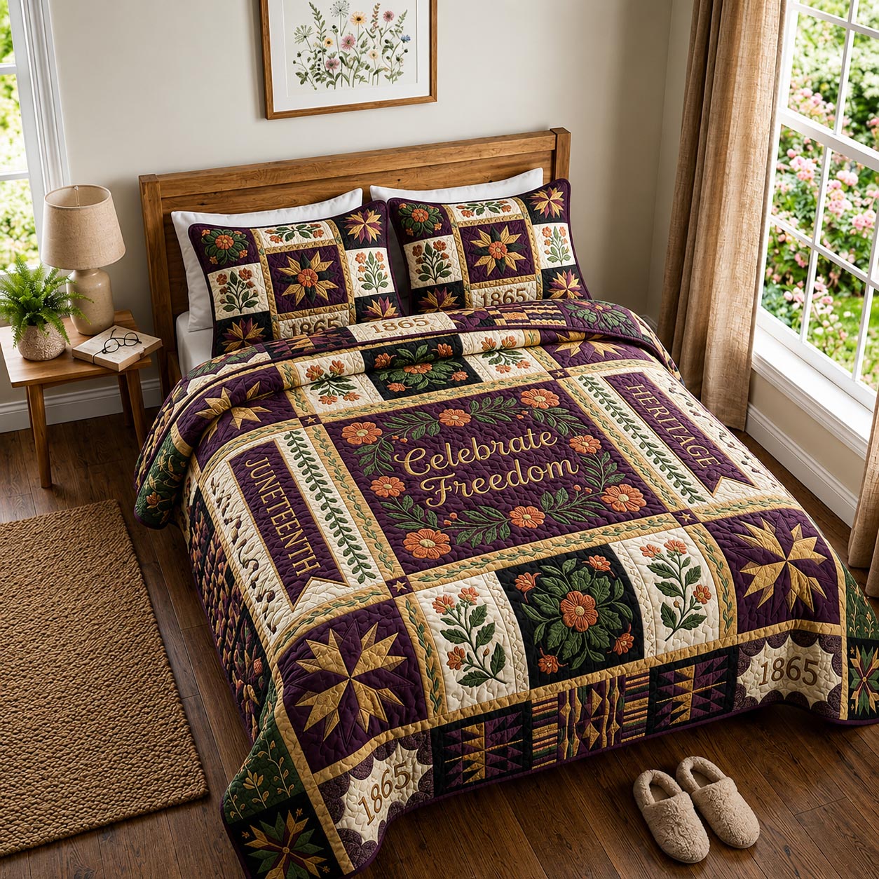 Legacy Roots Quilted Bedding Set Legacy Roots Essence Gift For Legacy Roots - Tradiviet