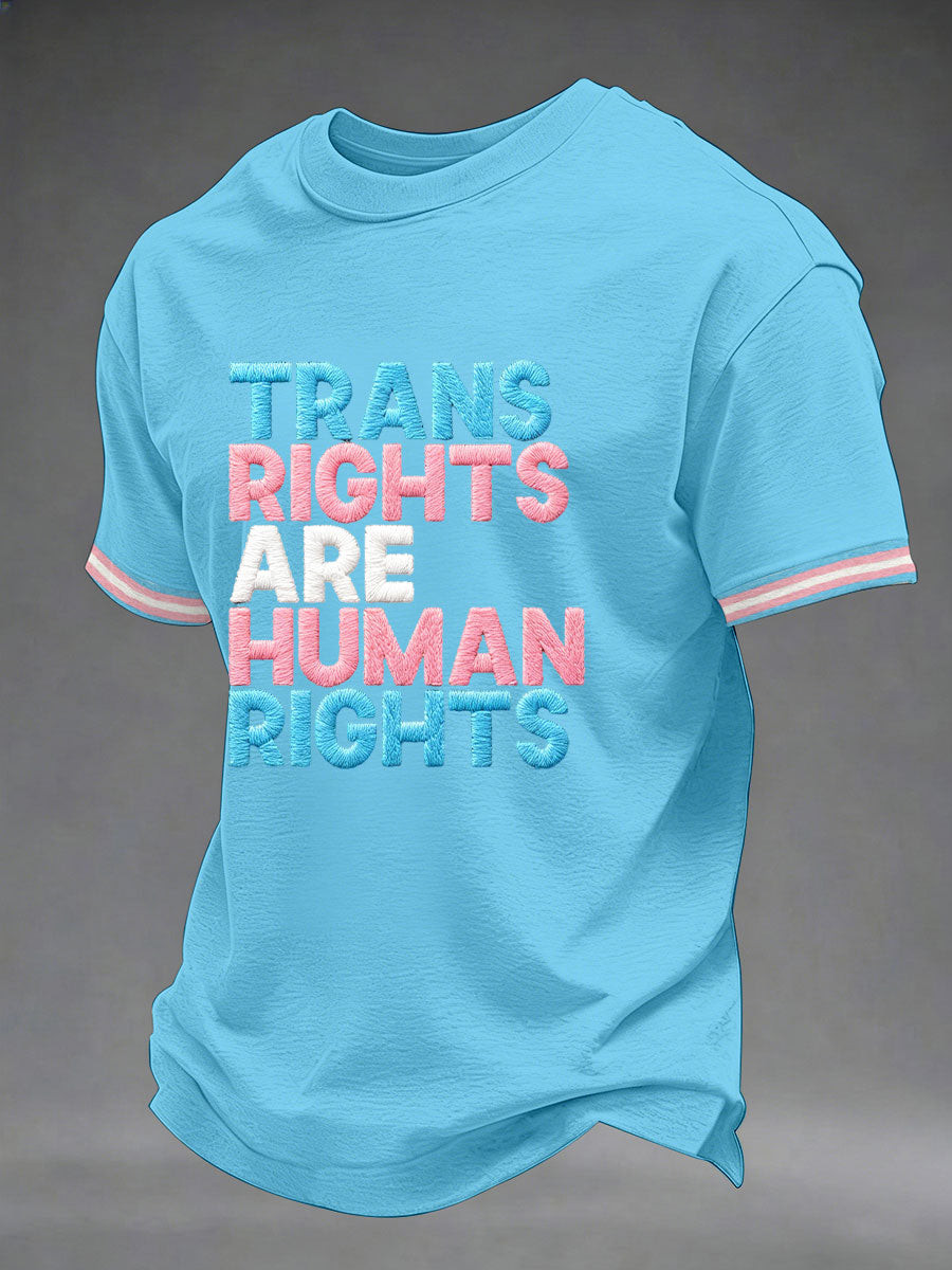 LGBT Trans Rights Are Human Rights Shirt Pride Month Apparel Equal Rights Gift - Tradiviet