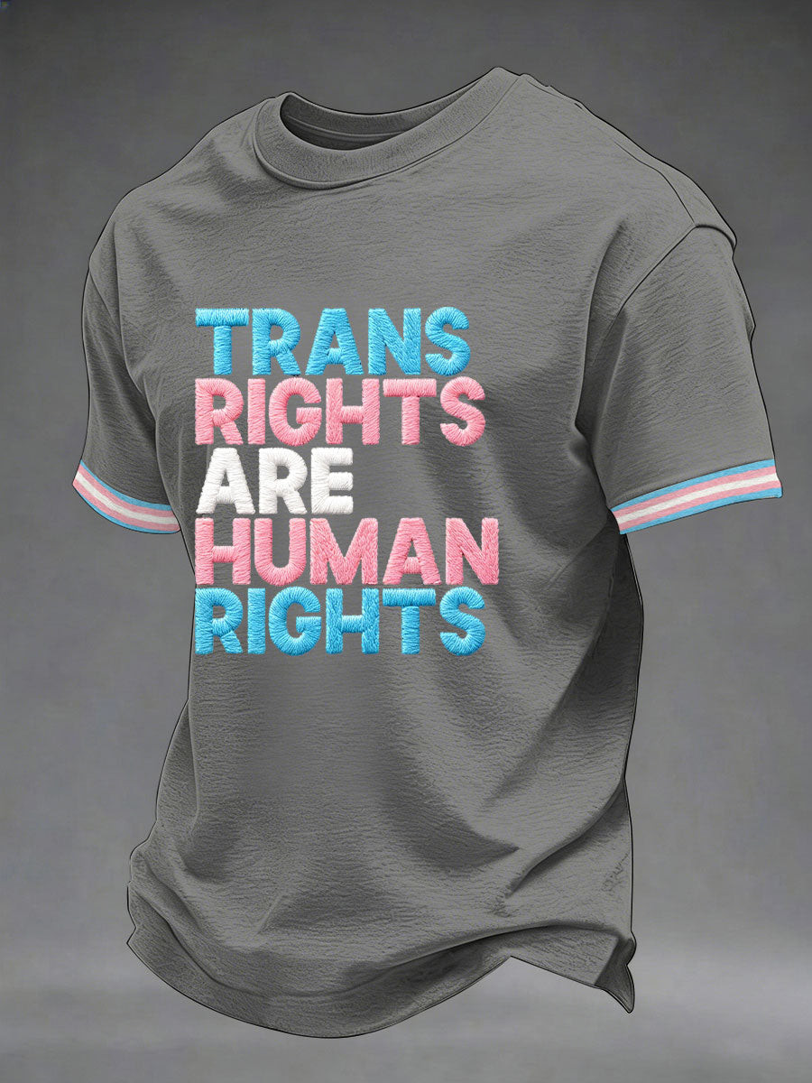 LGBT Trans Rights Are Human Rights Shirt Pride Month Apparel Equal Rights Gift - Tradiviet - Image 4