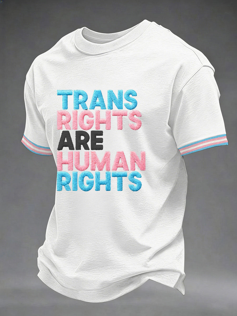 LGBT Trans Rights Are Human Rights Shirt Pride Month Apparel Equal Rights Gift - Tradiviet - Image 2