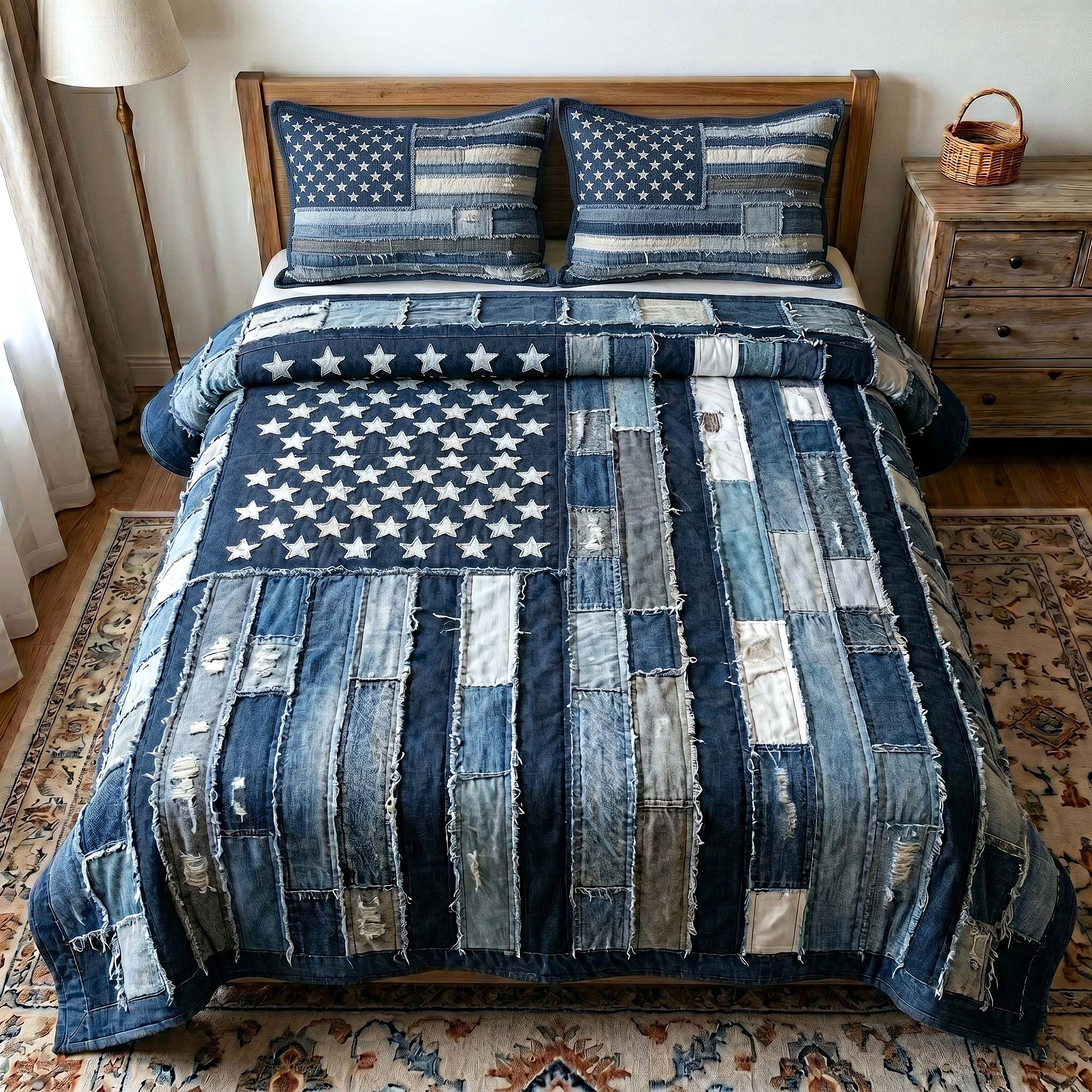 Liberty Legacy Quilted Bedding Set Liberty Legacy Pattern Gift For Liberty Fans - Tradiviet