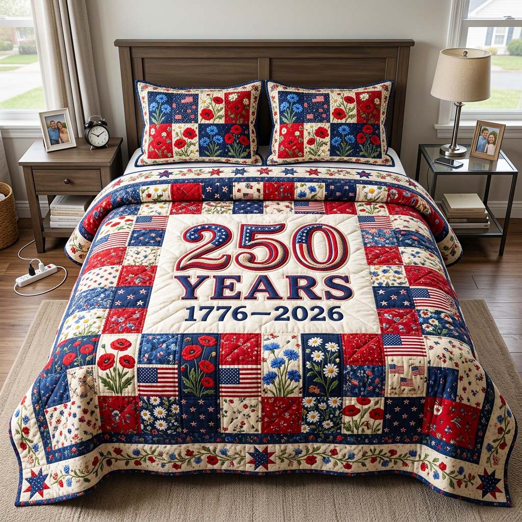 Liberty Patch Quilted Bedding Set Liberty Patch Scene Gift For Liberty Patch - Tradiviet