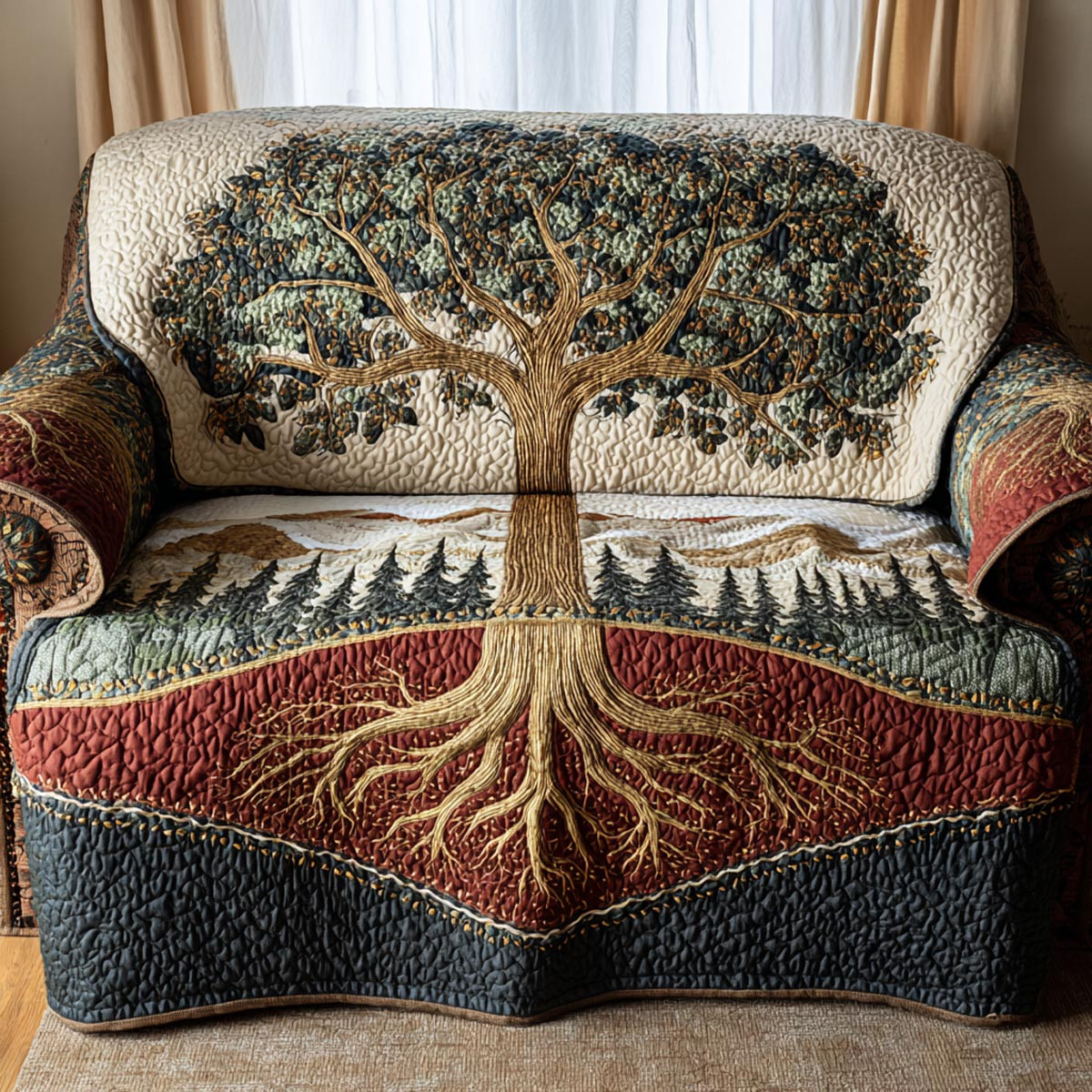 Life Connection Quilted Sofa Cover Best Sofa Covers Tree Of Life Merchandise - Tradiviet