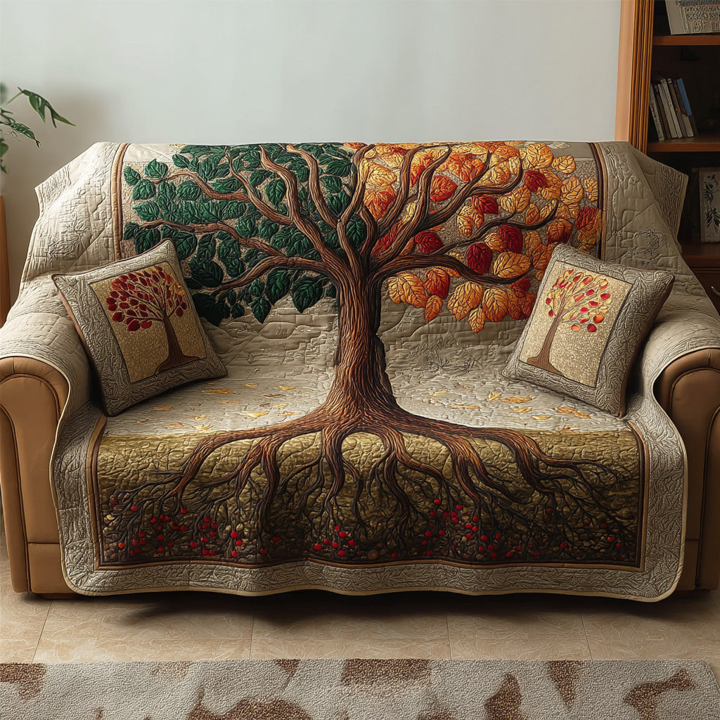 Life Spiral Quilted Sofa Cover Couch And Sofa Covers Tree Of Life Gifts For Men - Tradiviet