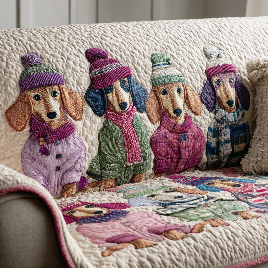 Little Legs Love Quilted Sofa Cover Best Slip Cover Sofa Cool Gifts For Dog - Tradiviet