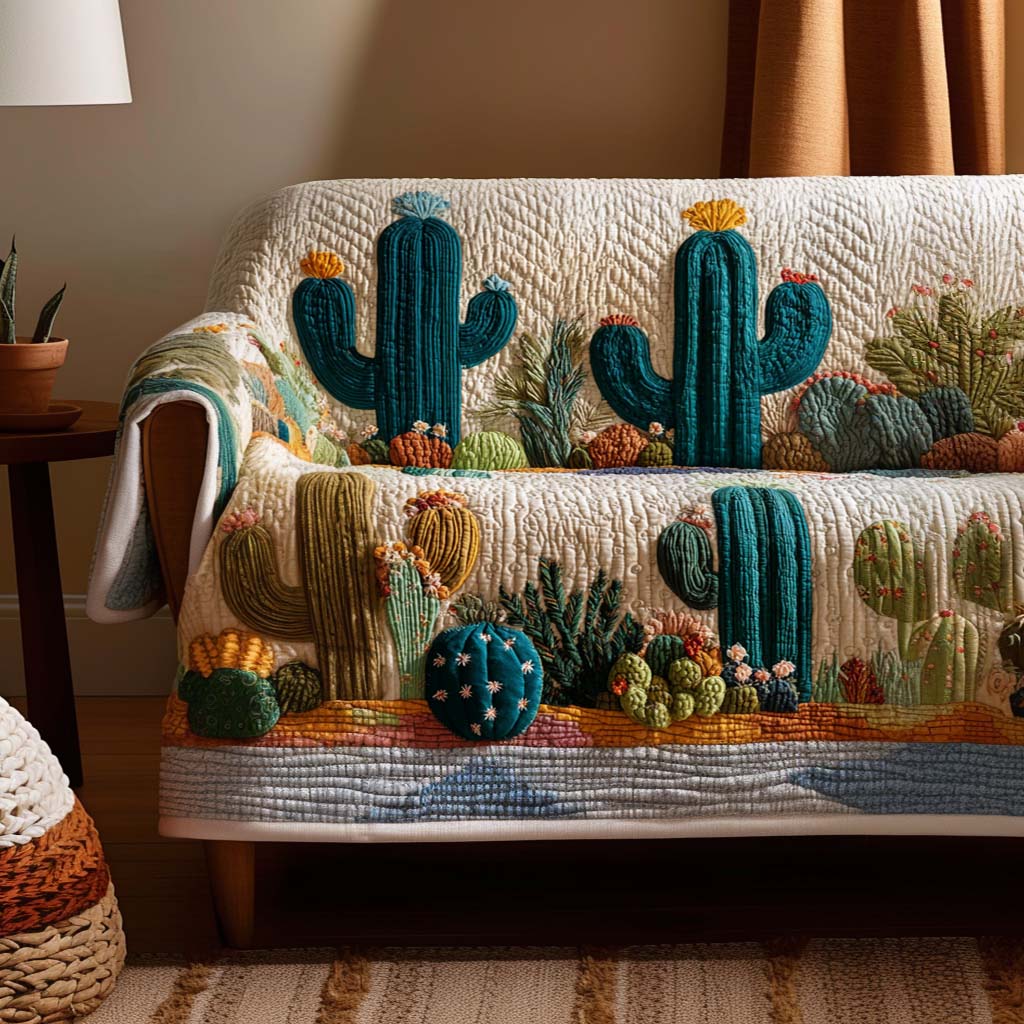Little Thorns Quilted Sofa Cover Trendy Home Style Cool Room Decor Gifts - Tradiviet