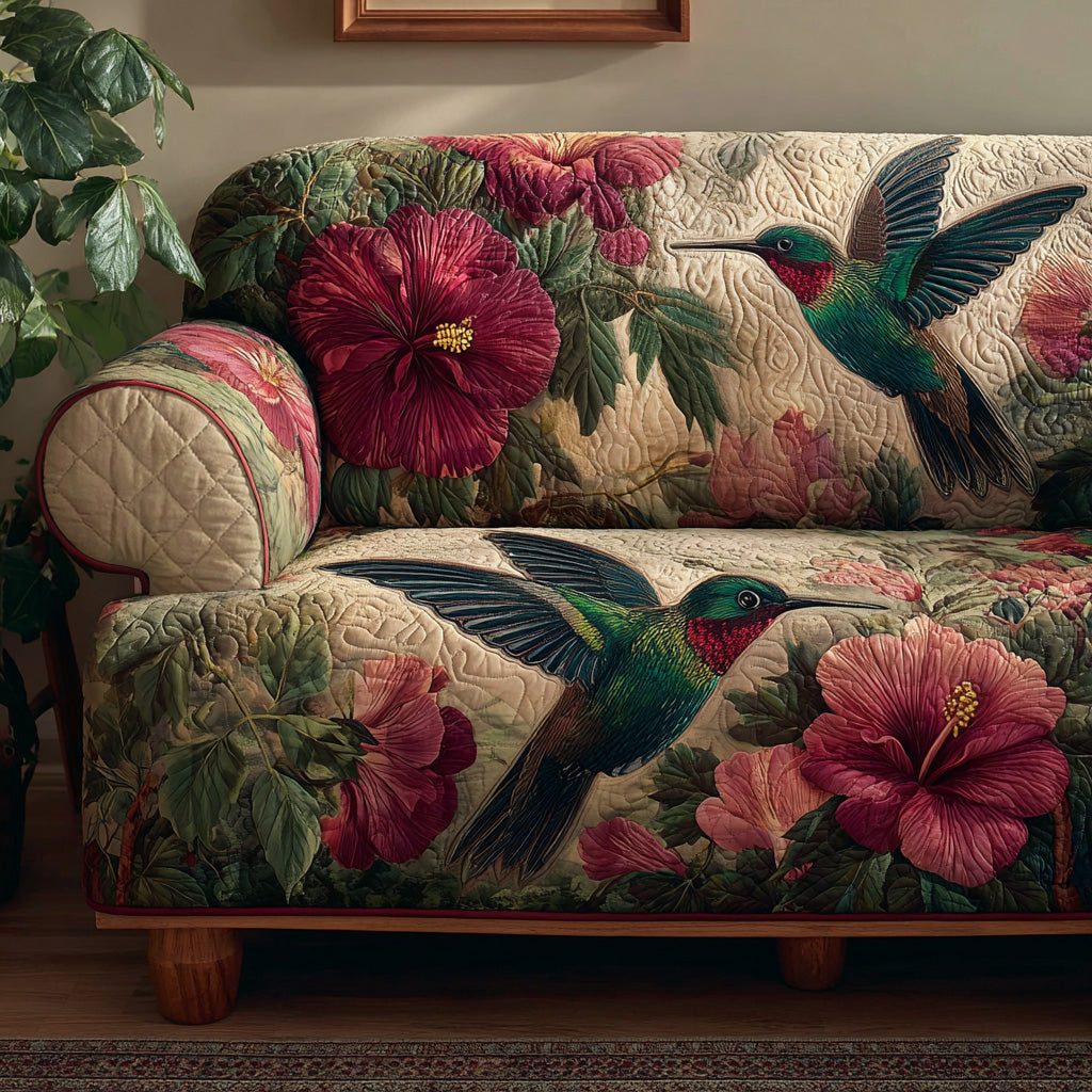 Lush Nectar Quilted Sofa Cover Wall Room Decor Gifts For Room Decor - Tradiviet