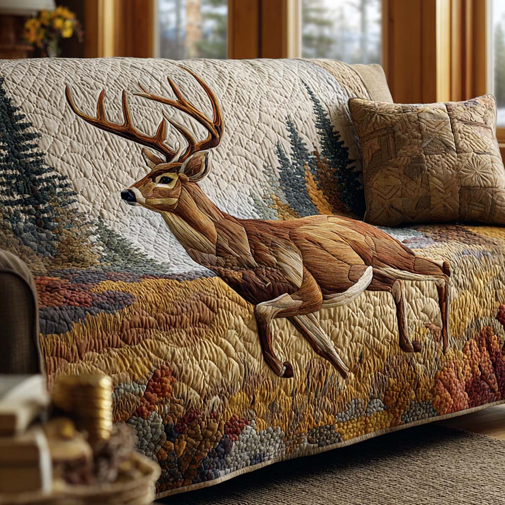 Majestic Leap Quilted Sofa Cover Cozy Home Room Decor Gifts For Living Rooms - Tradiviet