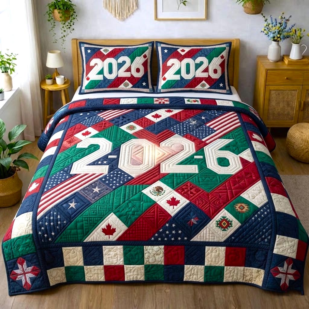 Match Day Quilted Bedding Set Match Day Bright Gift For Match Friends - Tradiviet