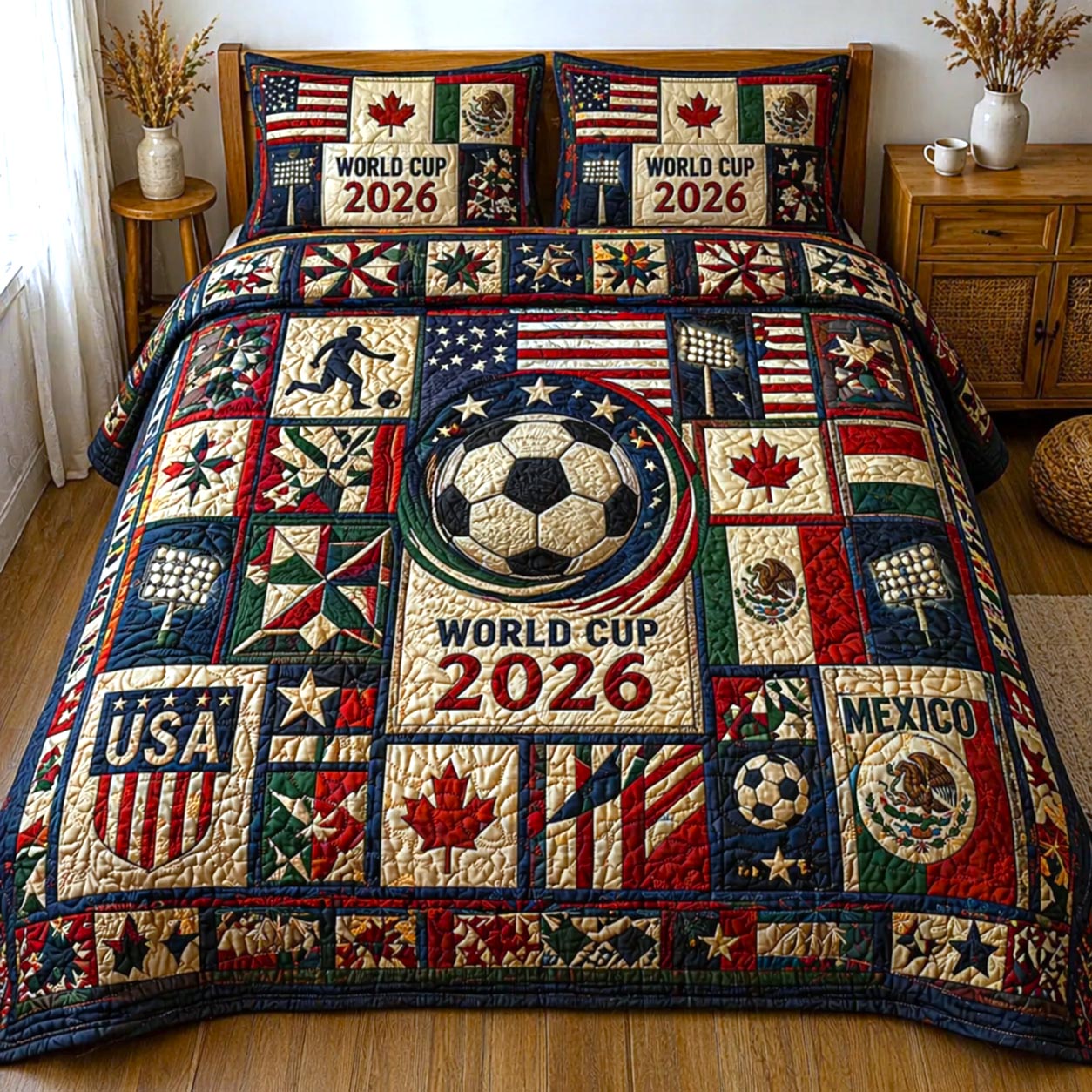 Match Day Quilted Bedding Set Match Day Forest Gift For Match Lovers - Tradiviet