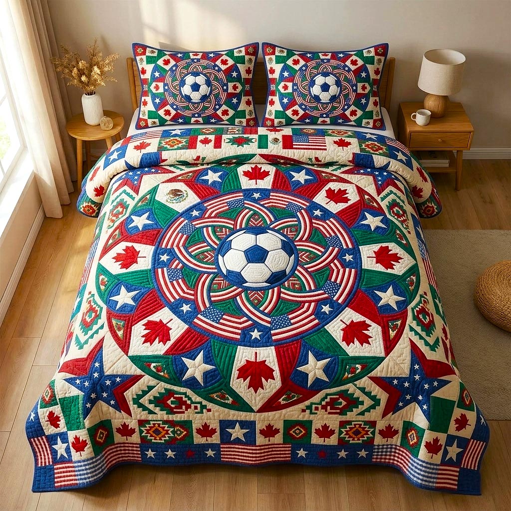 Match Day Quilted Bedding Set Match Day Ocean Gift For Match Mom - Tradiviet