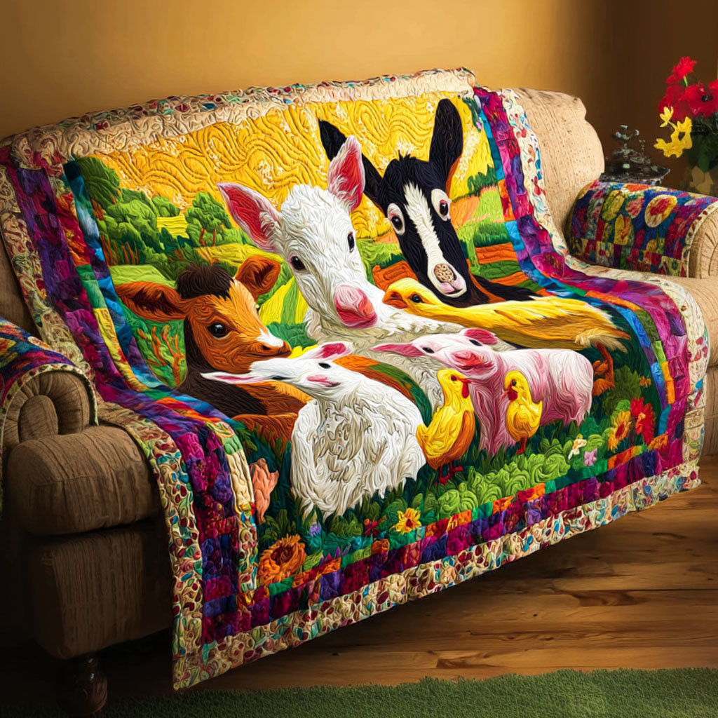 Meadow Family Quilted Sofa Cover Sofa Couch Cover Happy Fathers Day Farmer - Tradiviet