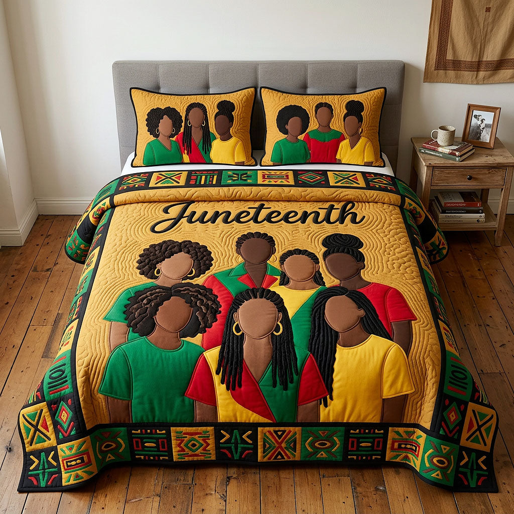 Melanin Legacy Quilted Bedding Set Melanin Legacy Arrangement Gift For Melanin Dad - Tradiviet